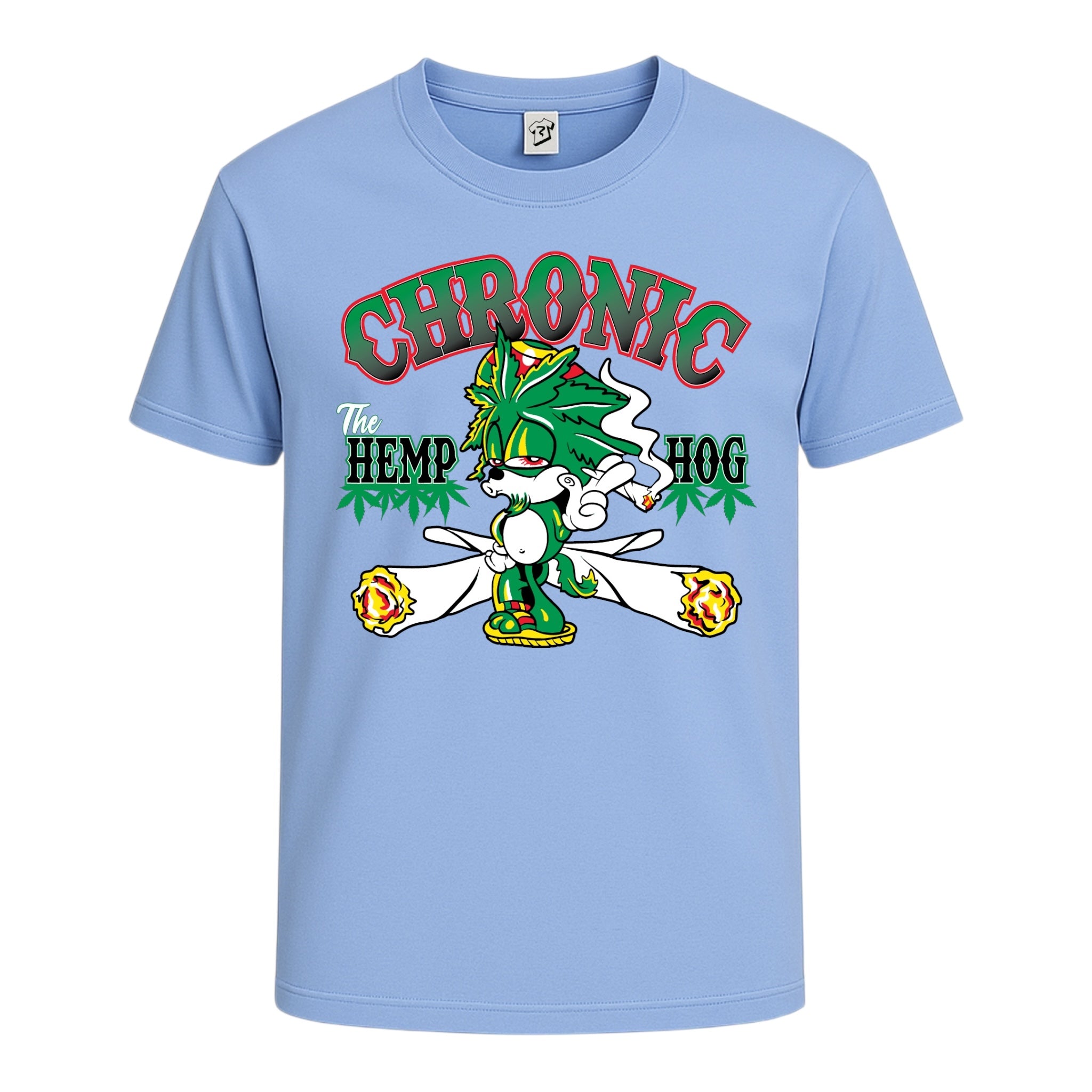 Tees Club graphic tee Chronic Hemp Dog - Cotton Tee Navy Size M detail