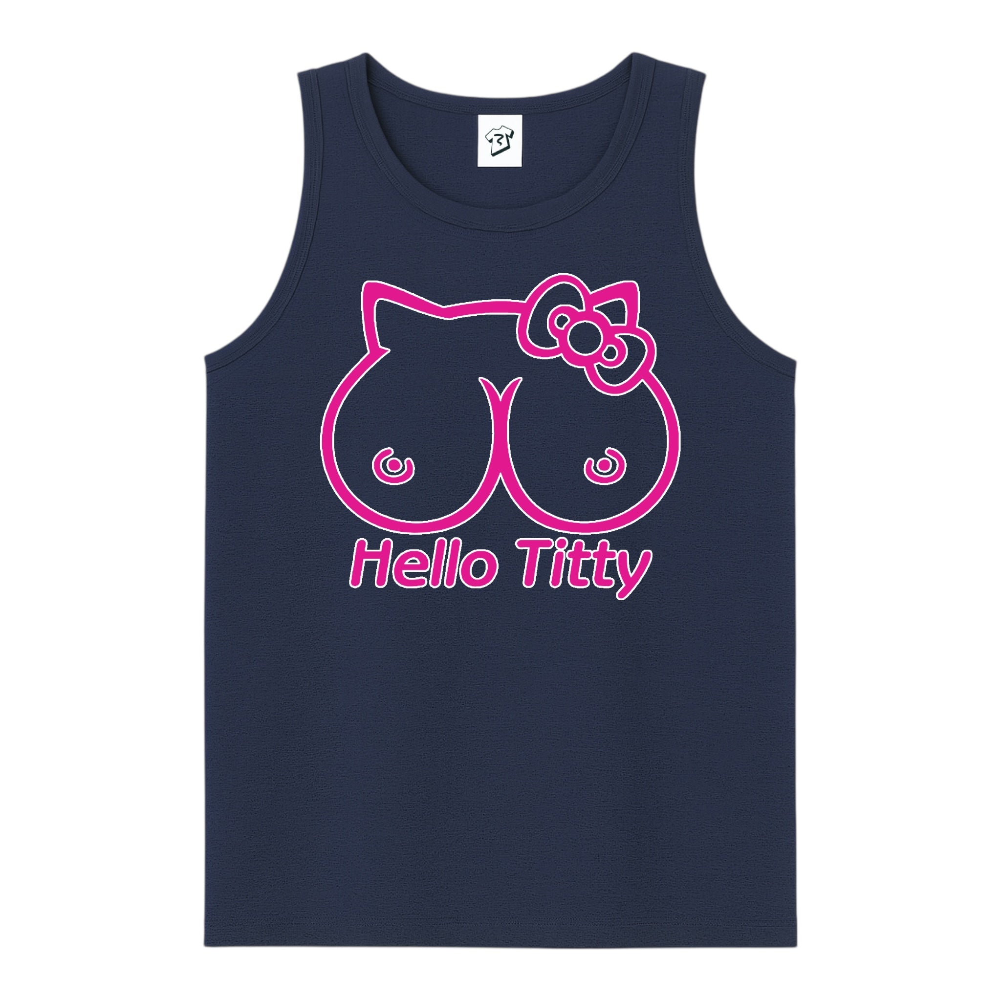 Tees Club tank top Hello Titty - Tank Top Navy Size M detail