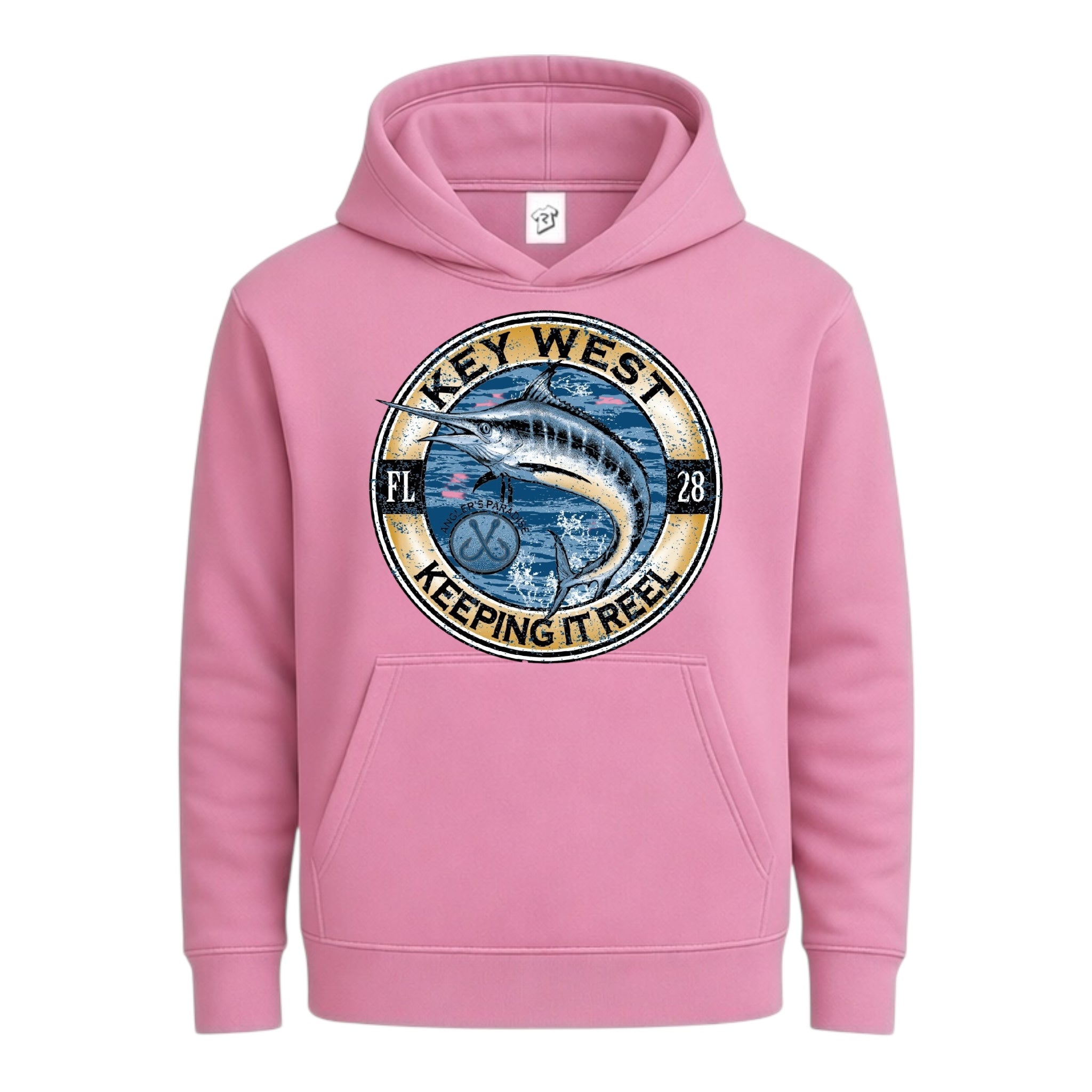 Tees Club streetwear hoodie Marlin Fish KW - Hoodie Navy Size L detail