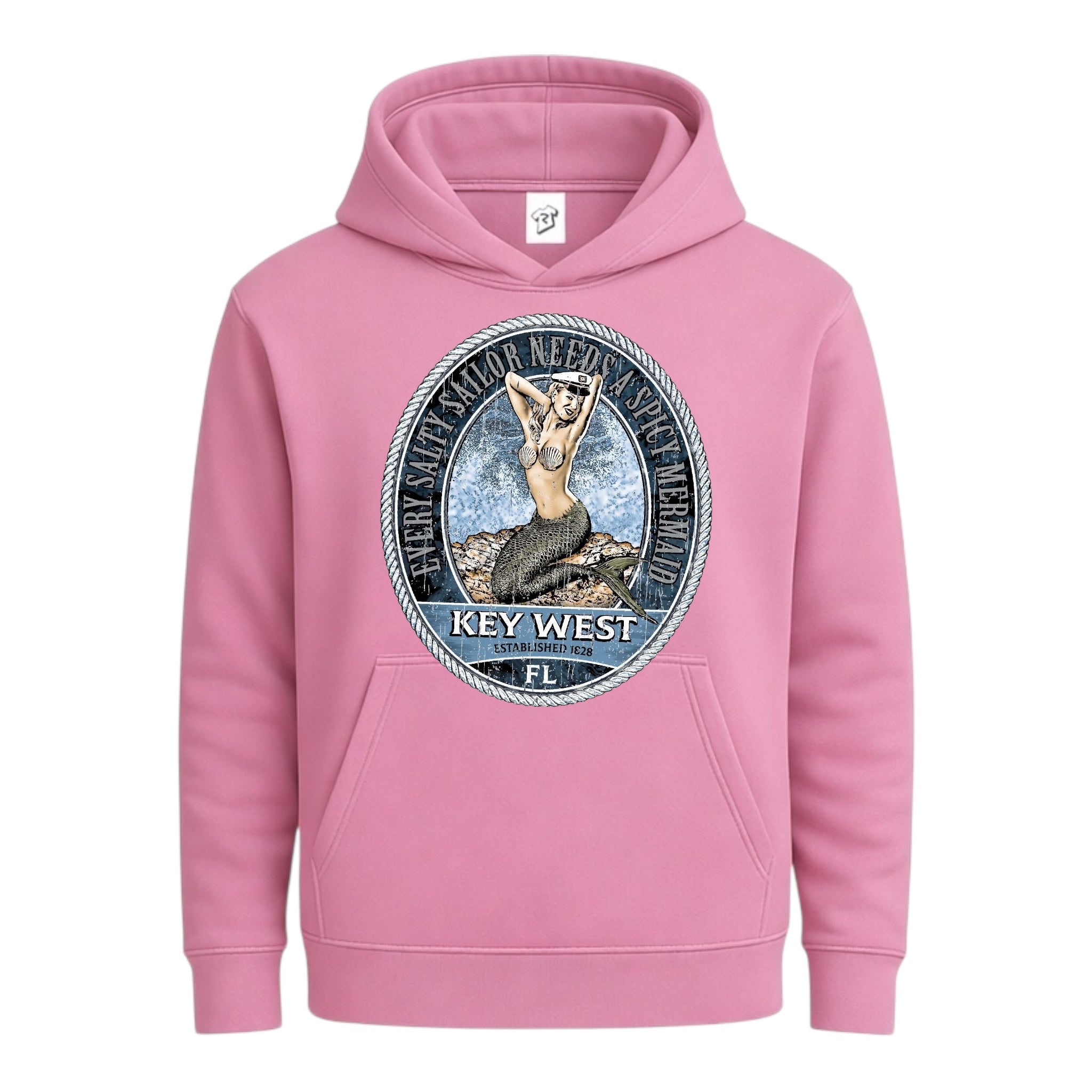 Tees Club streetwear hoodie Mermaid KW - Hoodie Navy Size L detail