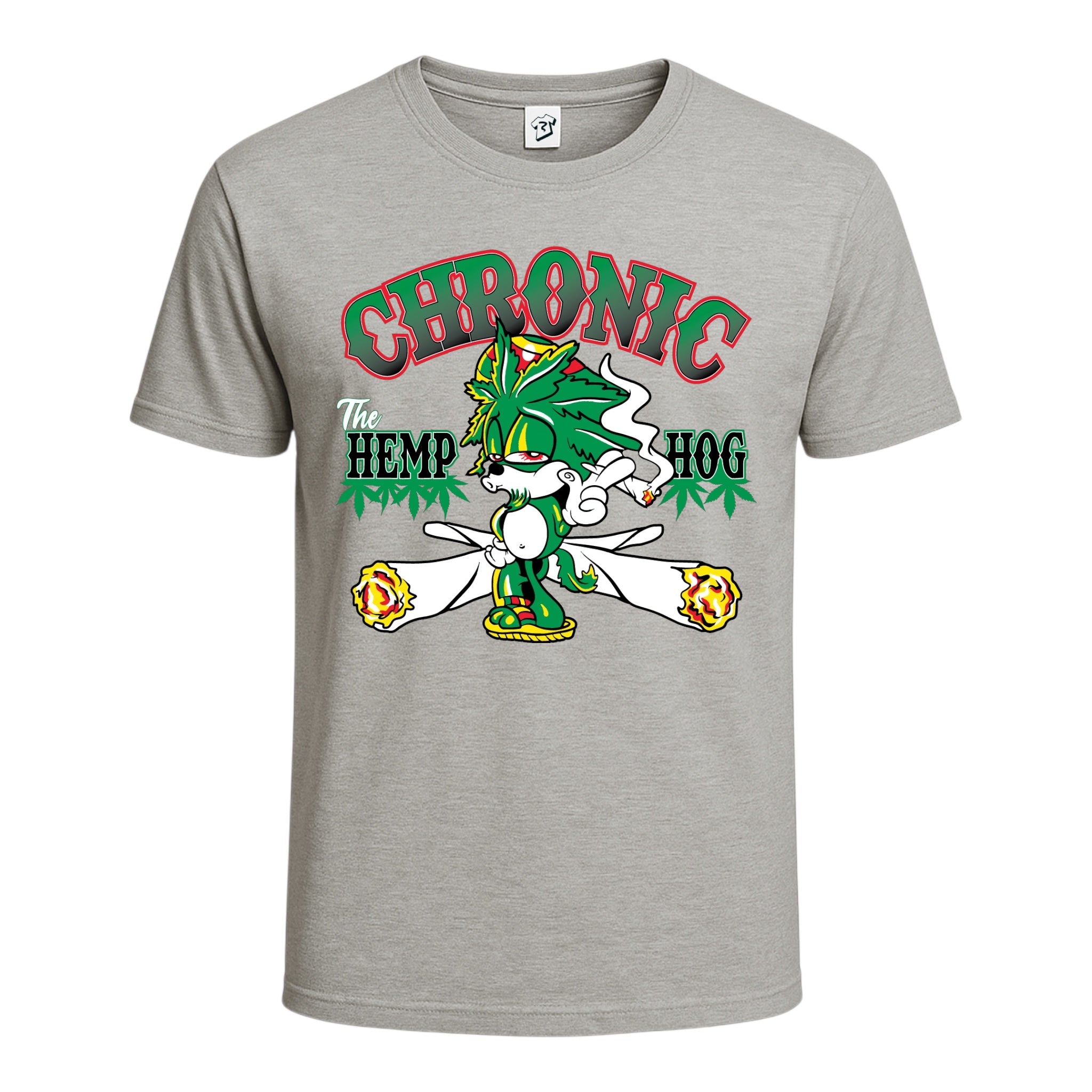 Tees Club graphic tee Chronic Hemp Dog - Cotton Tee Navy Size S front view