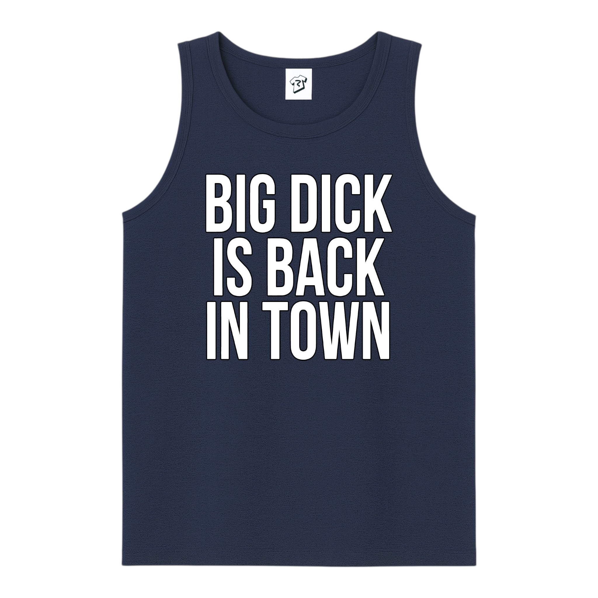 Tees Club tank top Big Dick Is Back in Town - Tank Top Navy Size M detail
