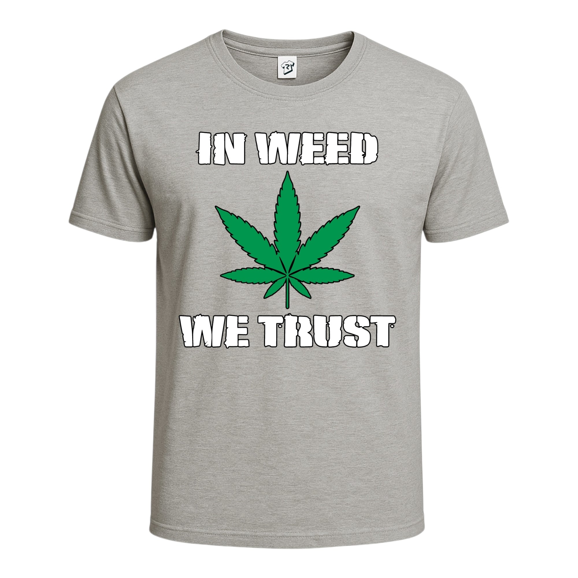 Tees Club graphic tee In Weed We Trust - Cotton Tee Navy Size S front view