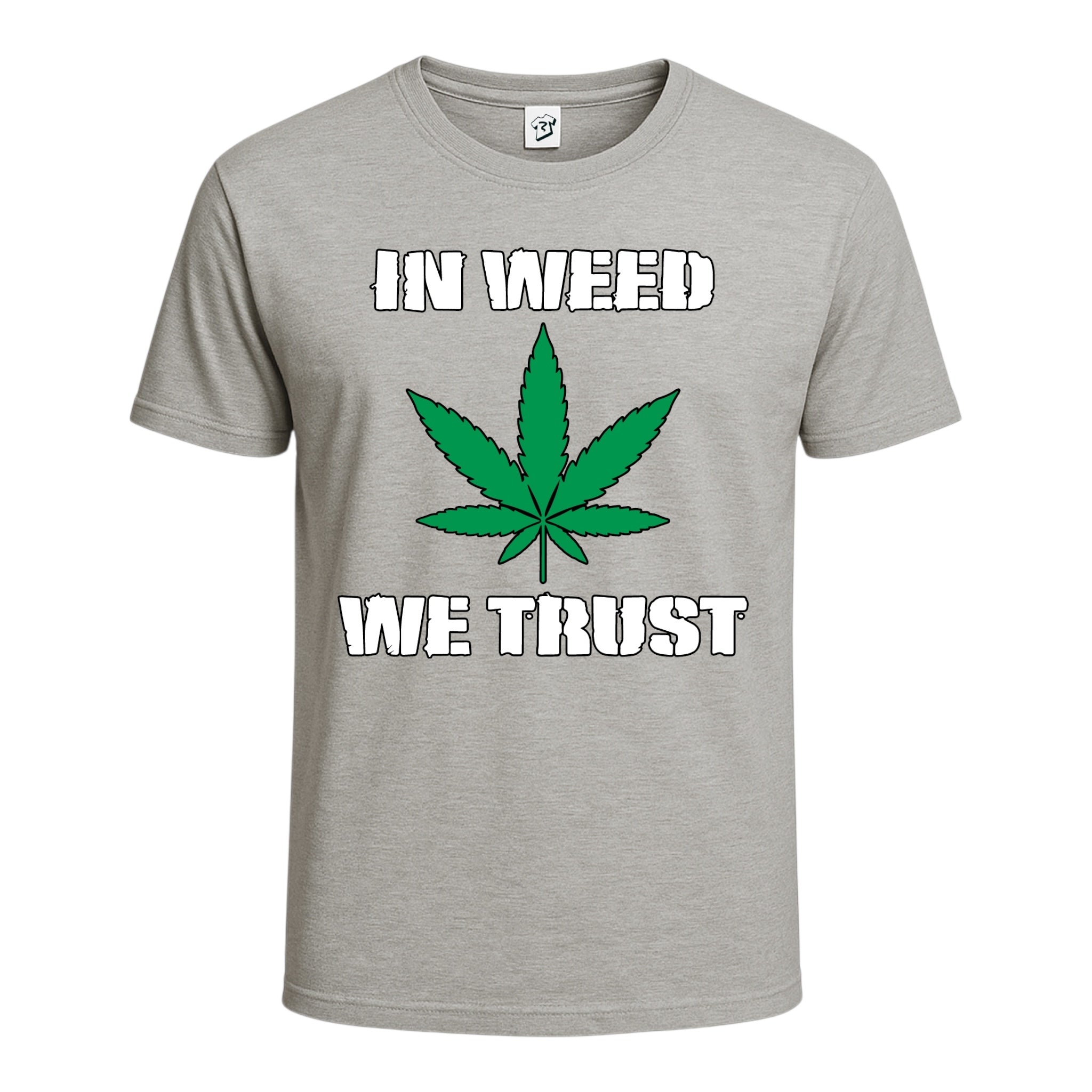 Tees Club graphic tee In Weed We Trust - Cotton Tee Navy Size S front view