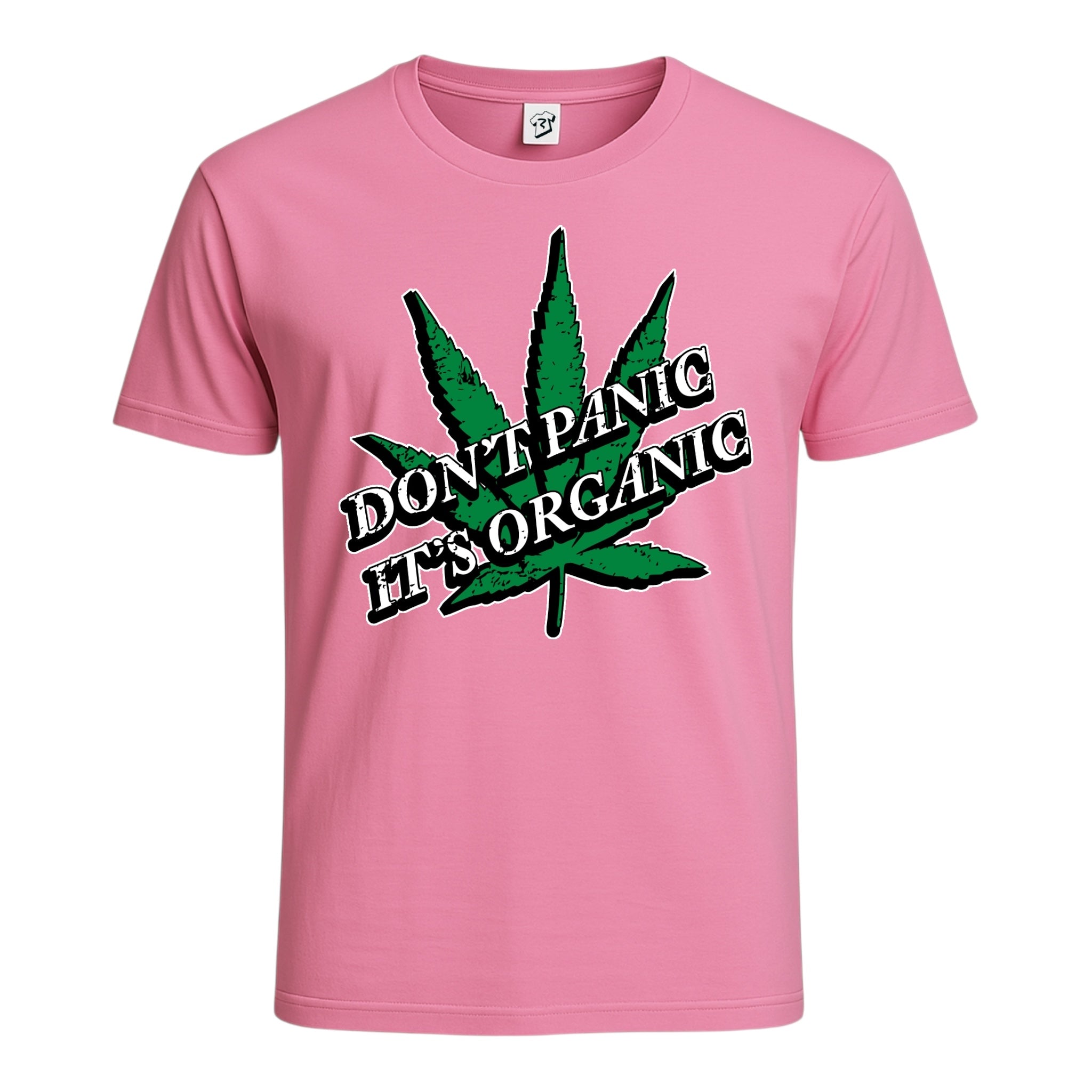 Tees Club graphic tee Don't Panic It's Organic - Cotton Tee Navy Size XL detail