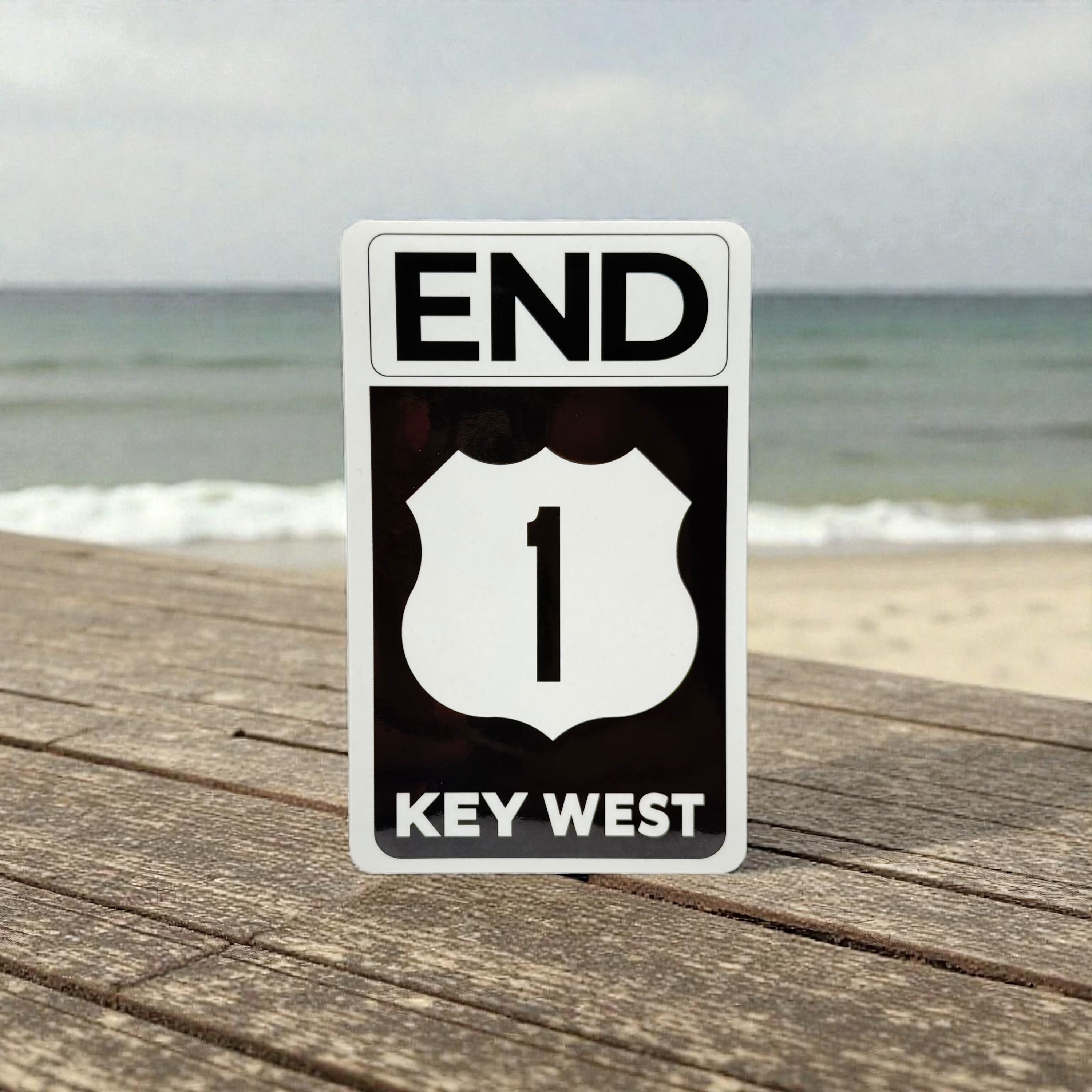 Tees Club vinyl sticker pack The End (US 1) - Sticker (4" x 3") X3 pack detail
