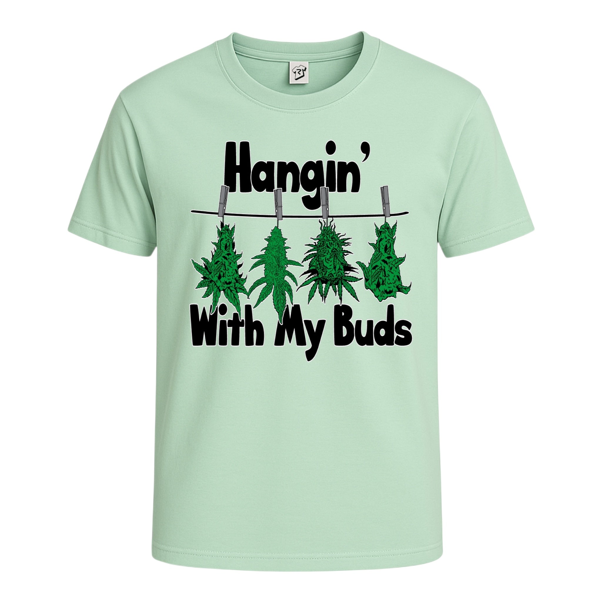 Tees Club graphic tee Hangin' With My Buds - Cotton Tee Navy Size 3XL detail