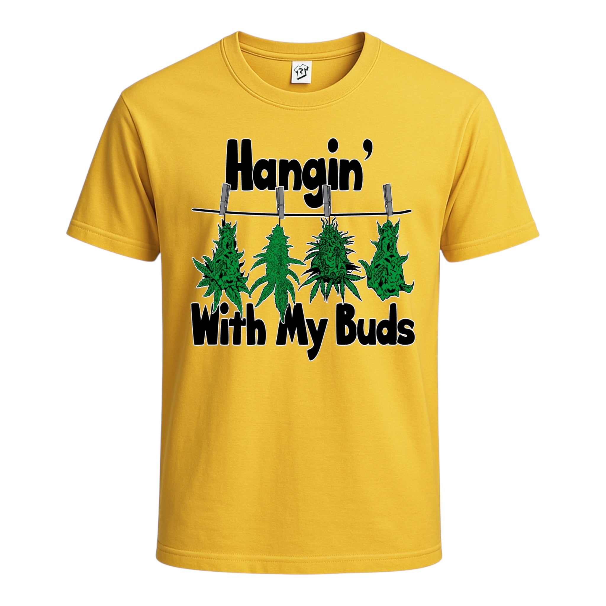 Tees Club graphic tee Hangin' With My Buds - Cotton Tee Navy Size 2XL detail