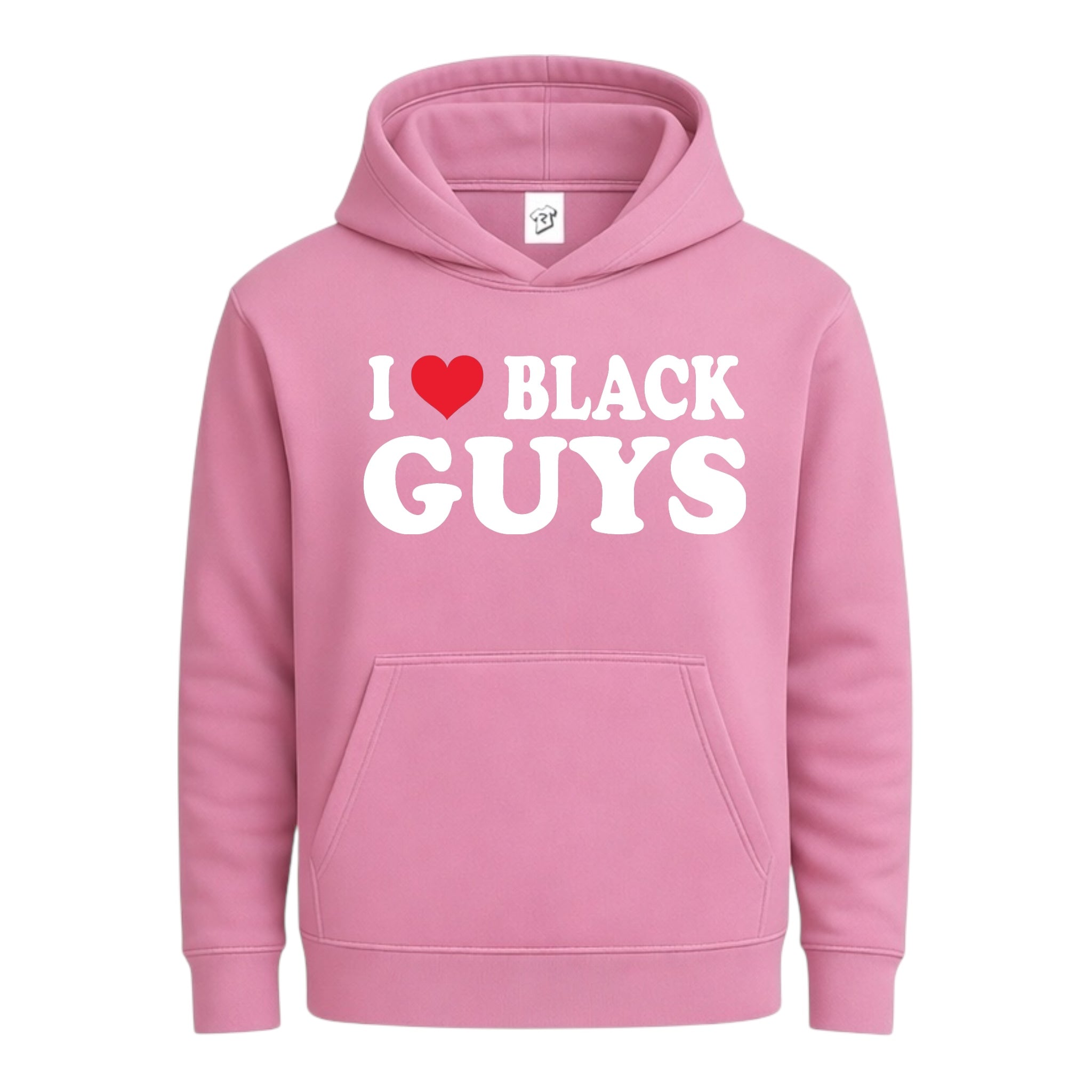 Tees Club streetwear hoodie I Love Black Guys - Hoodie Navy Size M detail