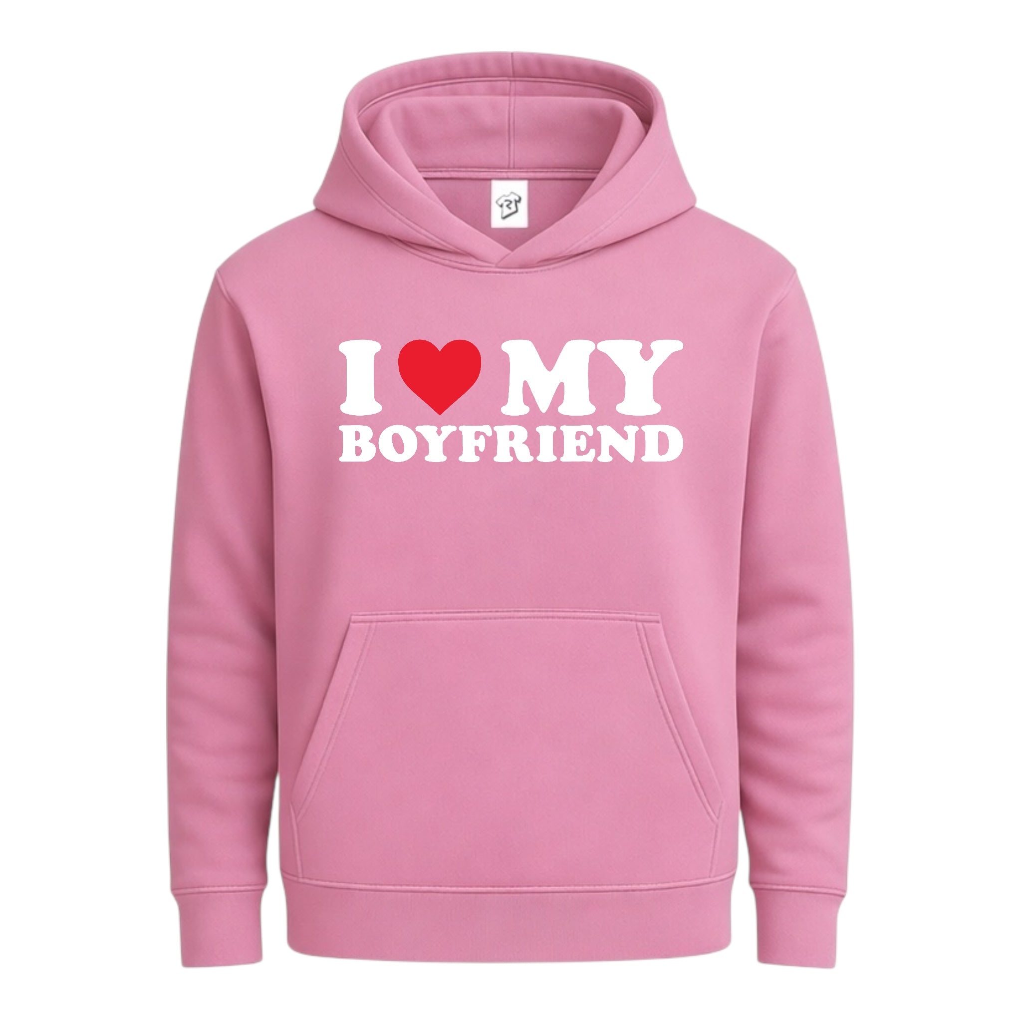 Tees Club streetwear hoodie I Love My Boyfriend - Hoodie Navy Size L detail