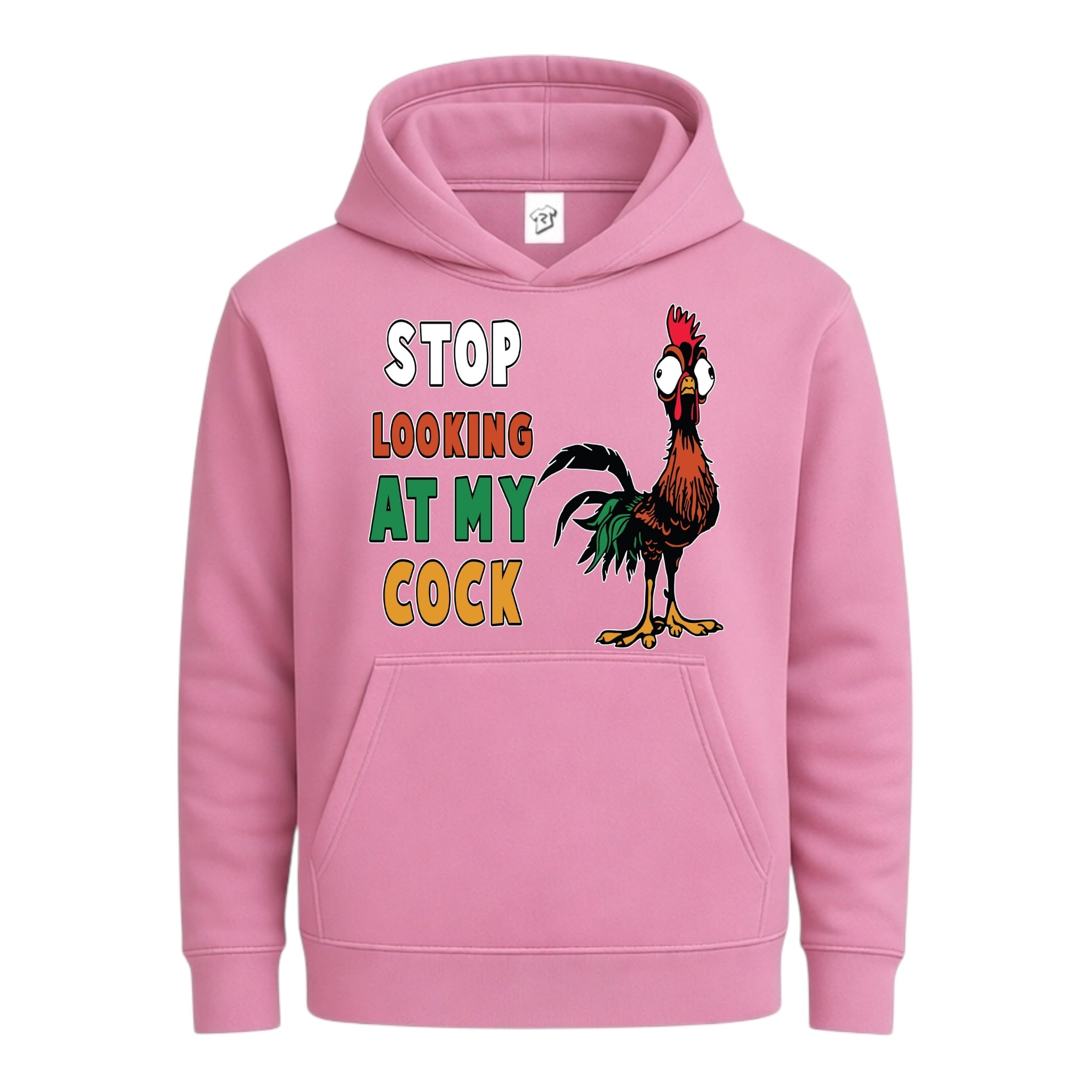 Tees Club streetwear hoodie Stop Looking At My Cock - Hoodie Navy Size M detail