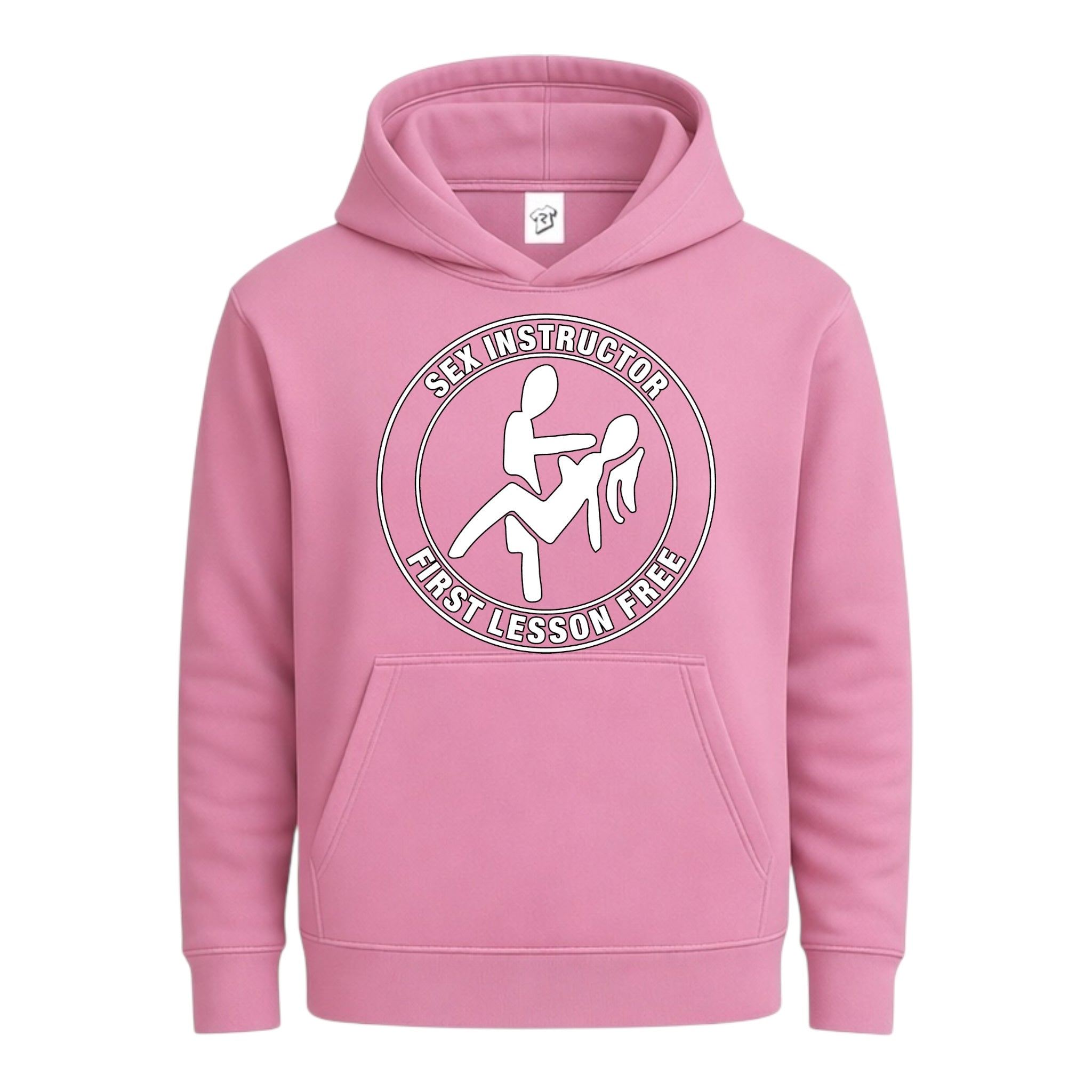 Tees Club streetwear hoodie Sex Instructor First Lesson Free - Hoodie Navy Size L detail
