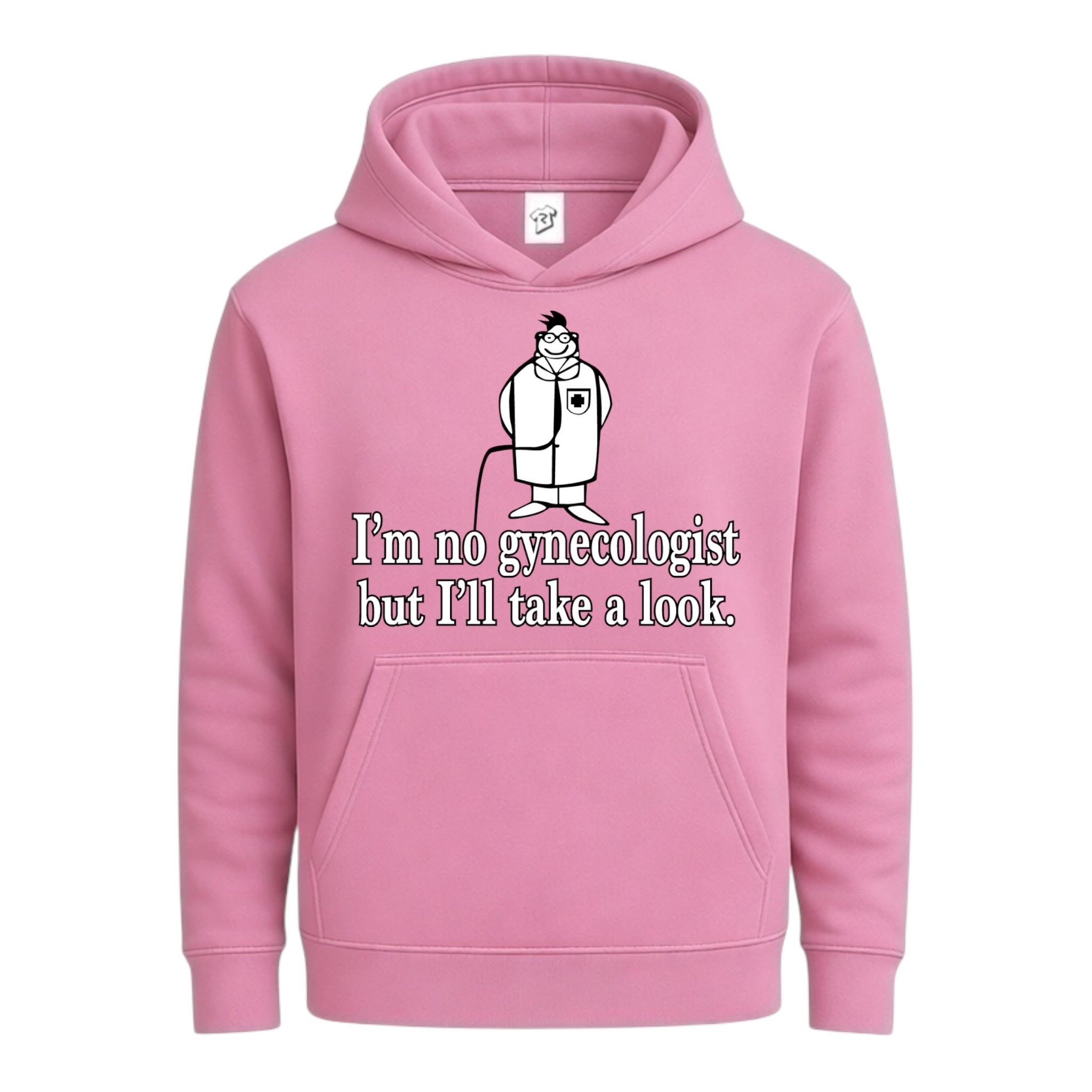 Tees Club streetwear hoodie I'm No Gynecologist But I'll Take a Look - Hoodie Navy Size M detail