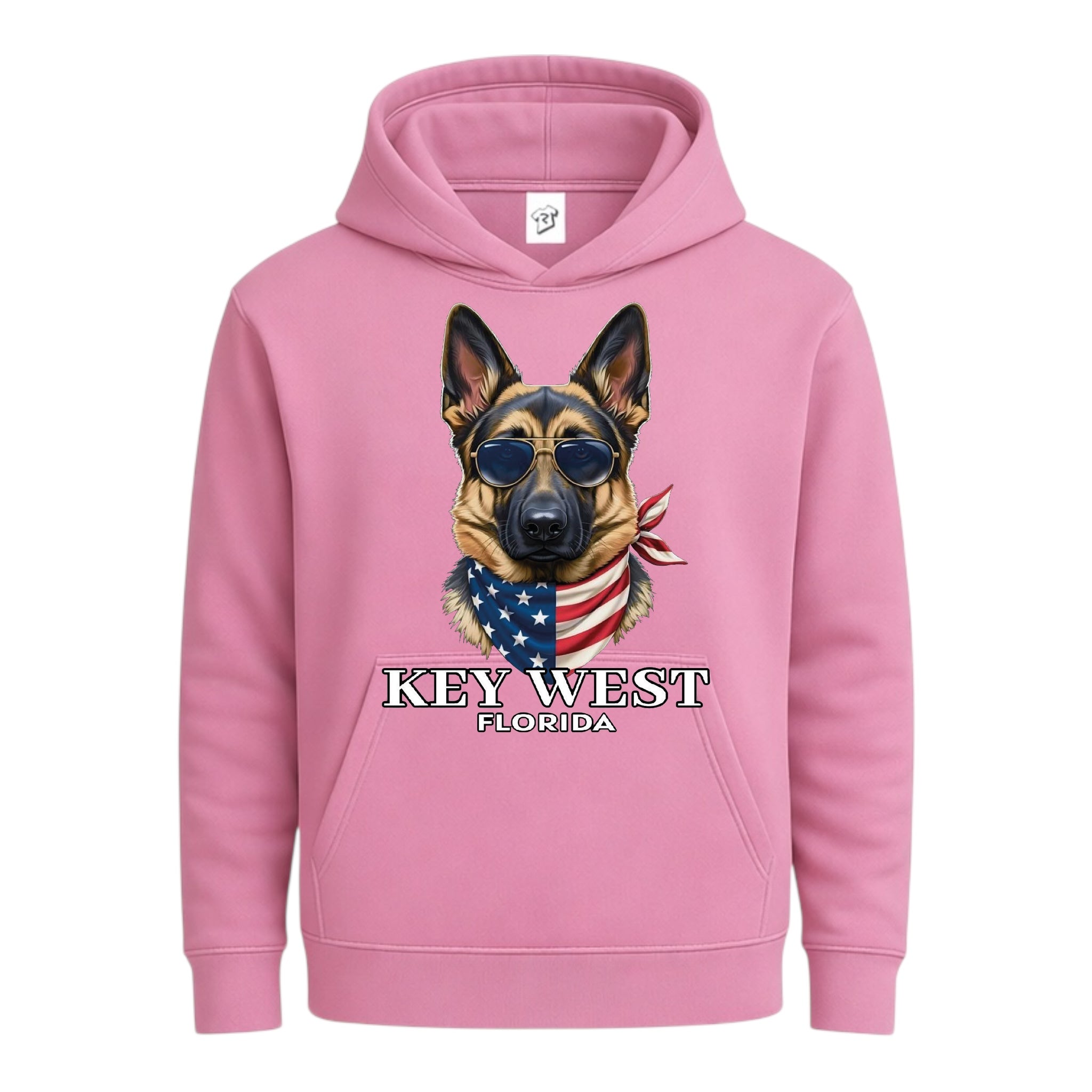 Tees Club streetwear hoodie German Shepherd KW - Hoodie Navy Size L detail
