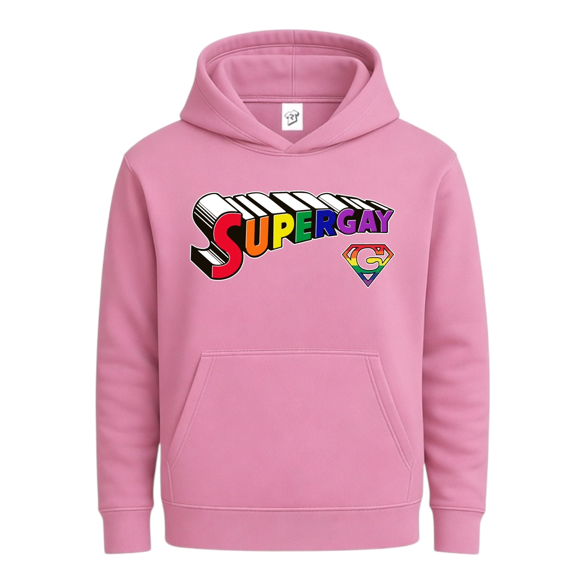 Tees Club streetwear hoodie Supergay - Hoodie Navy Size M detail