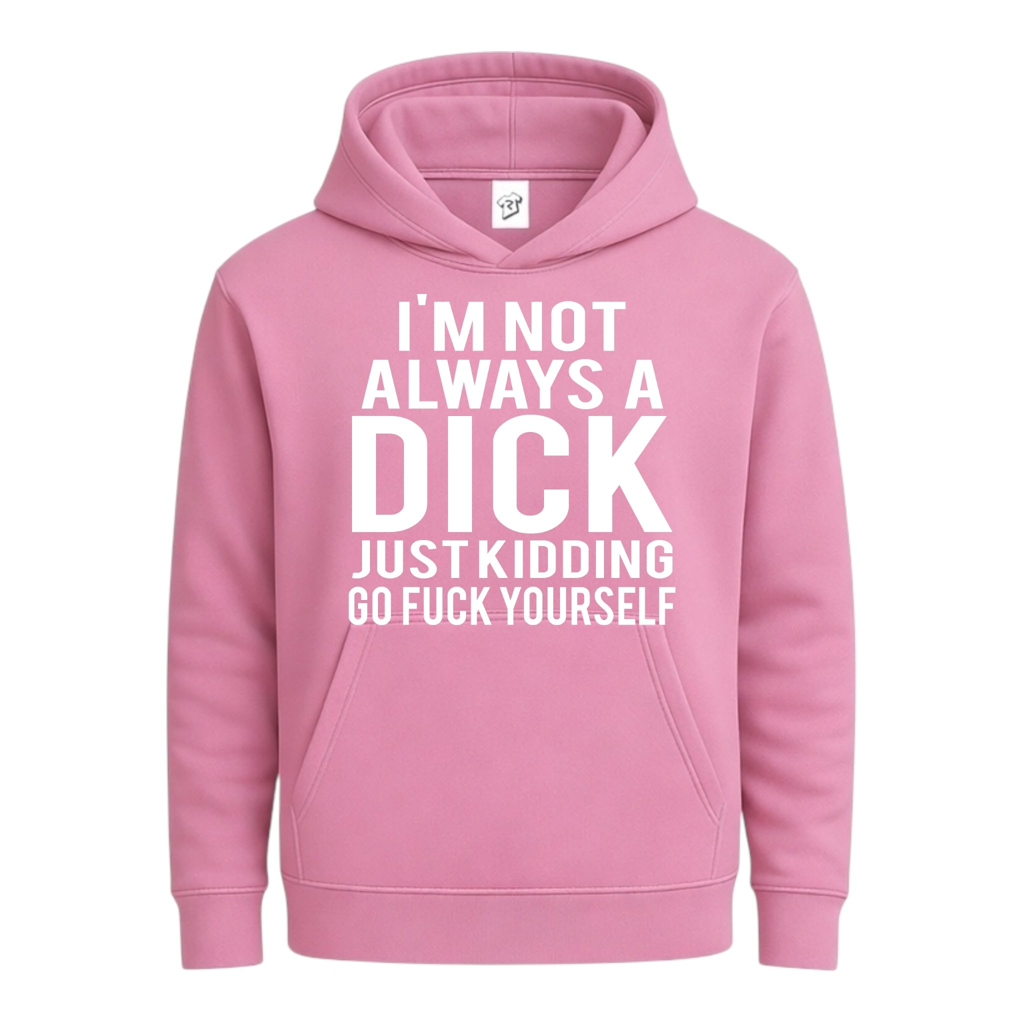 Tees Club streetwear hoodie I'm not Always a Dick Just Kidding Go Fuck Yourself - Hoodie Navy Size M detail