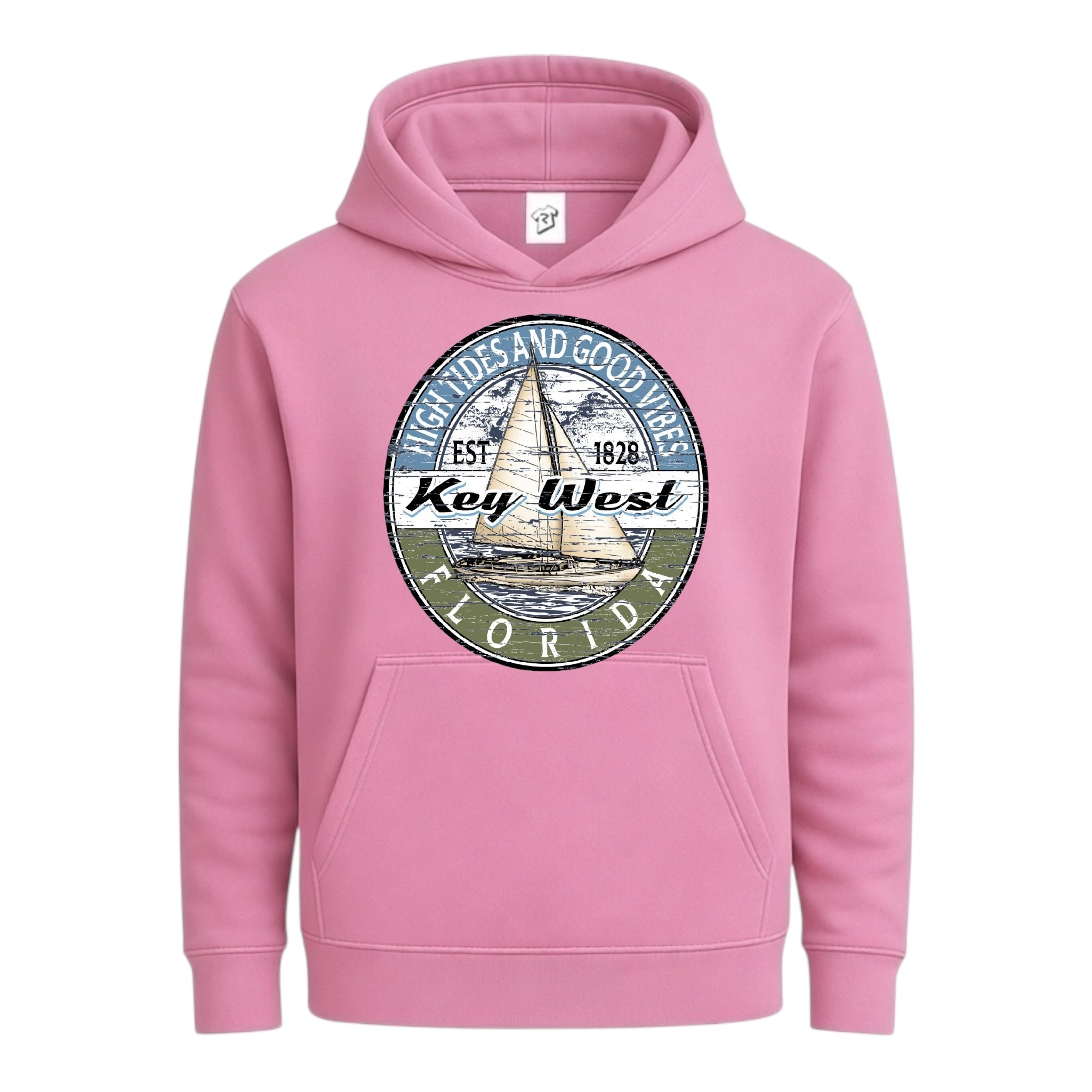 Tees Club streetwear hoodie Sail Boat KW - Hoodie Navy Size L detail