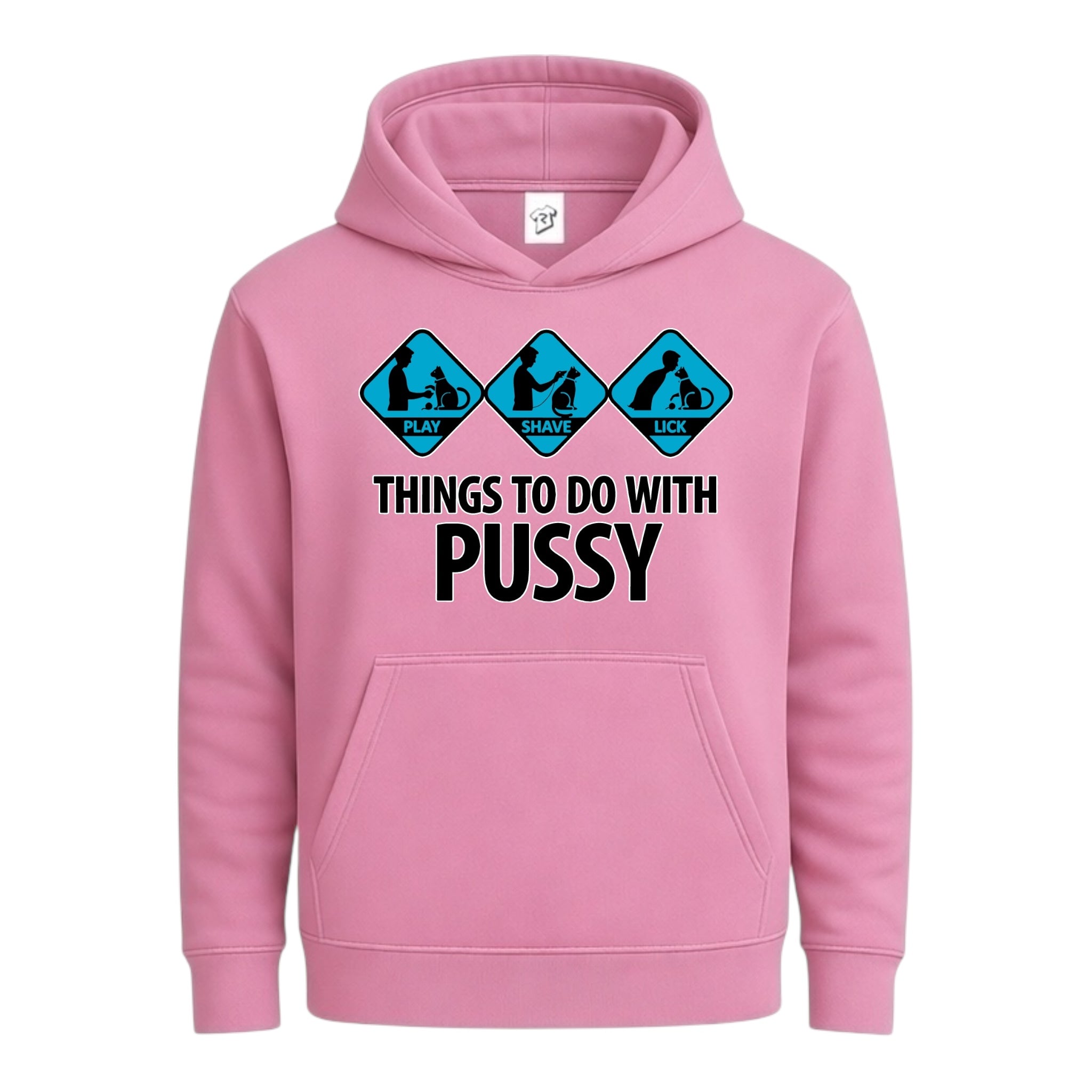 Tees Club streetwear hoodie Things to Do With Pussy - Hoodie Navy Size M detail