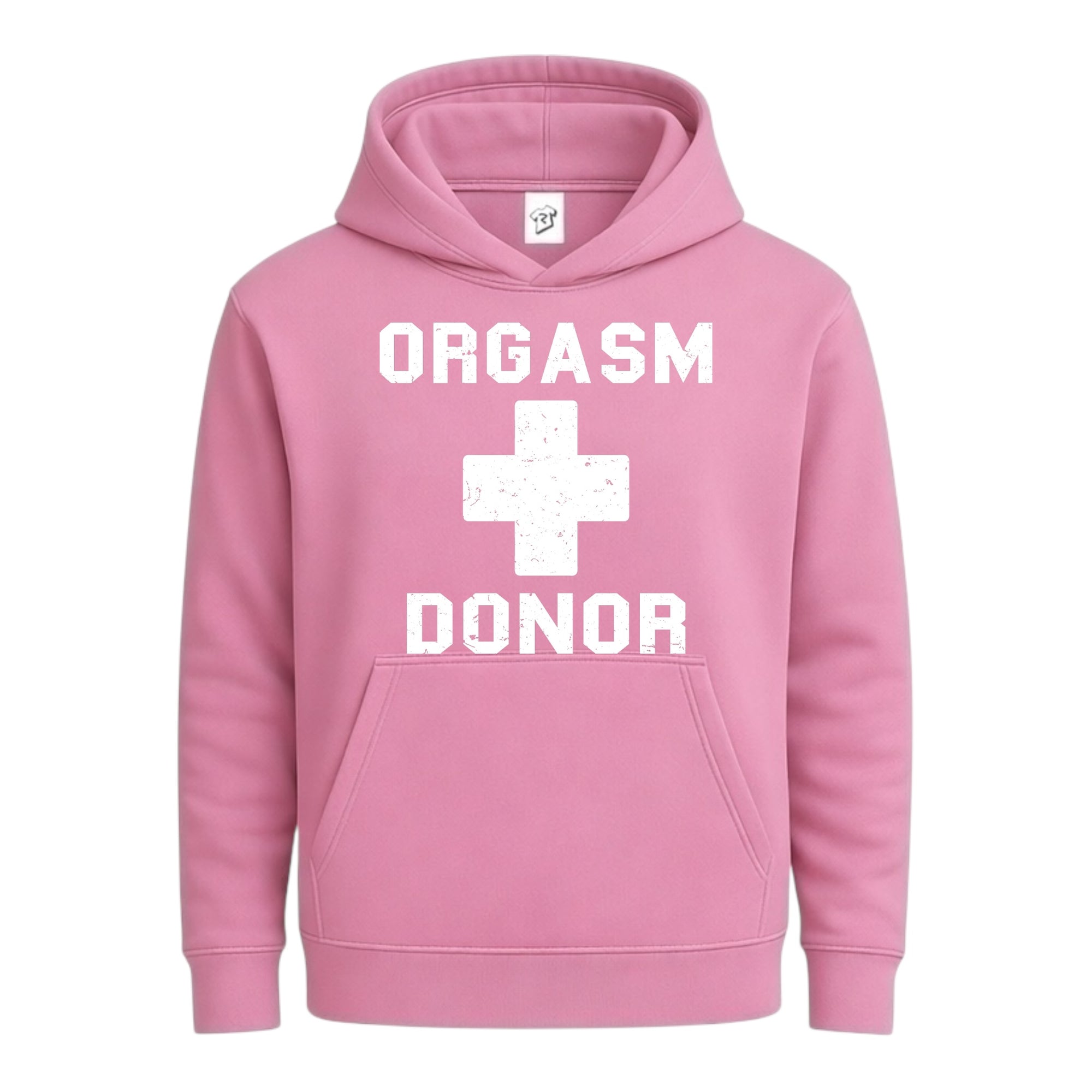 Tees Club streetwear hoodie Orgasm Donor - Hoodie Navy Size S front view