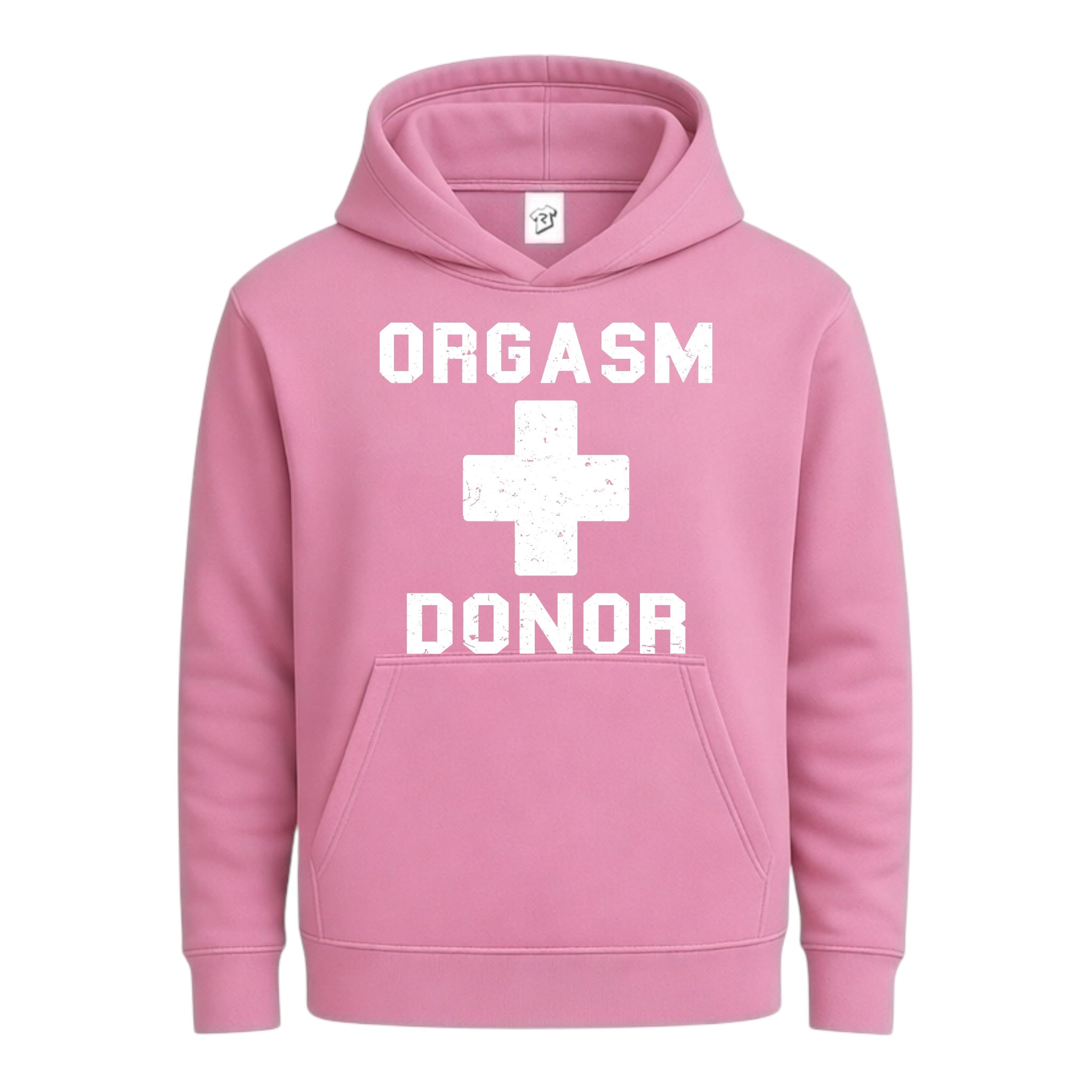 Tees Club streetwear hoodie Orgasm Donor - Hoodie Navy Size S front view