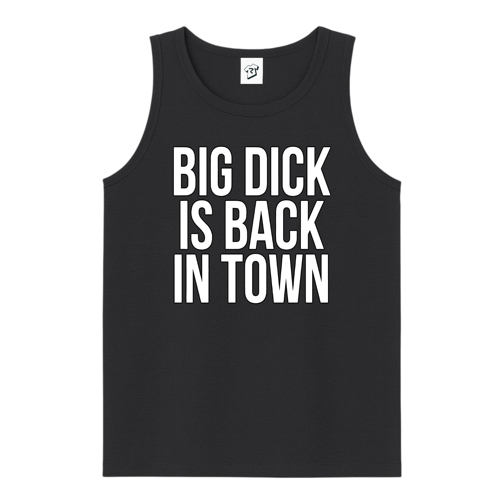 Tees Club tank top Big Dick Is Back in Town - Tank Top Navy Size L detail