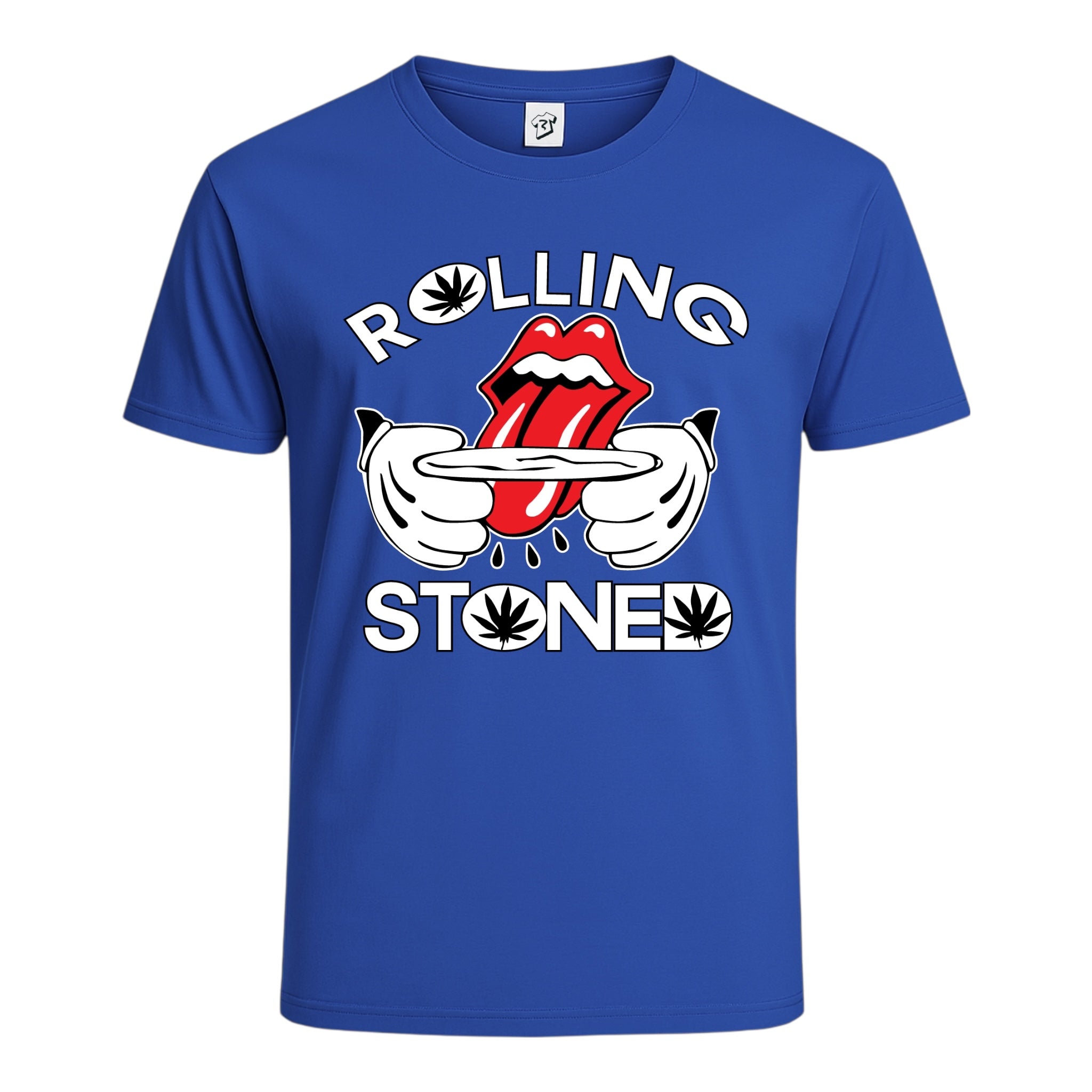 Tees Club graphic tee Rolling Stoned - Cotton Tee Navy Size XL detail