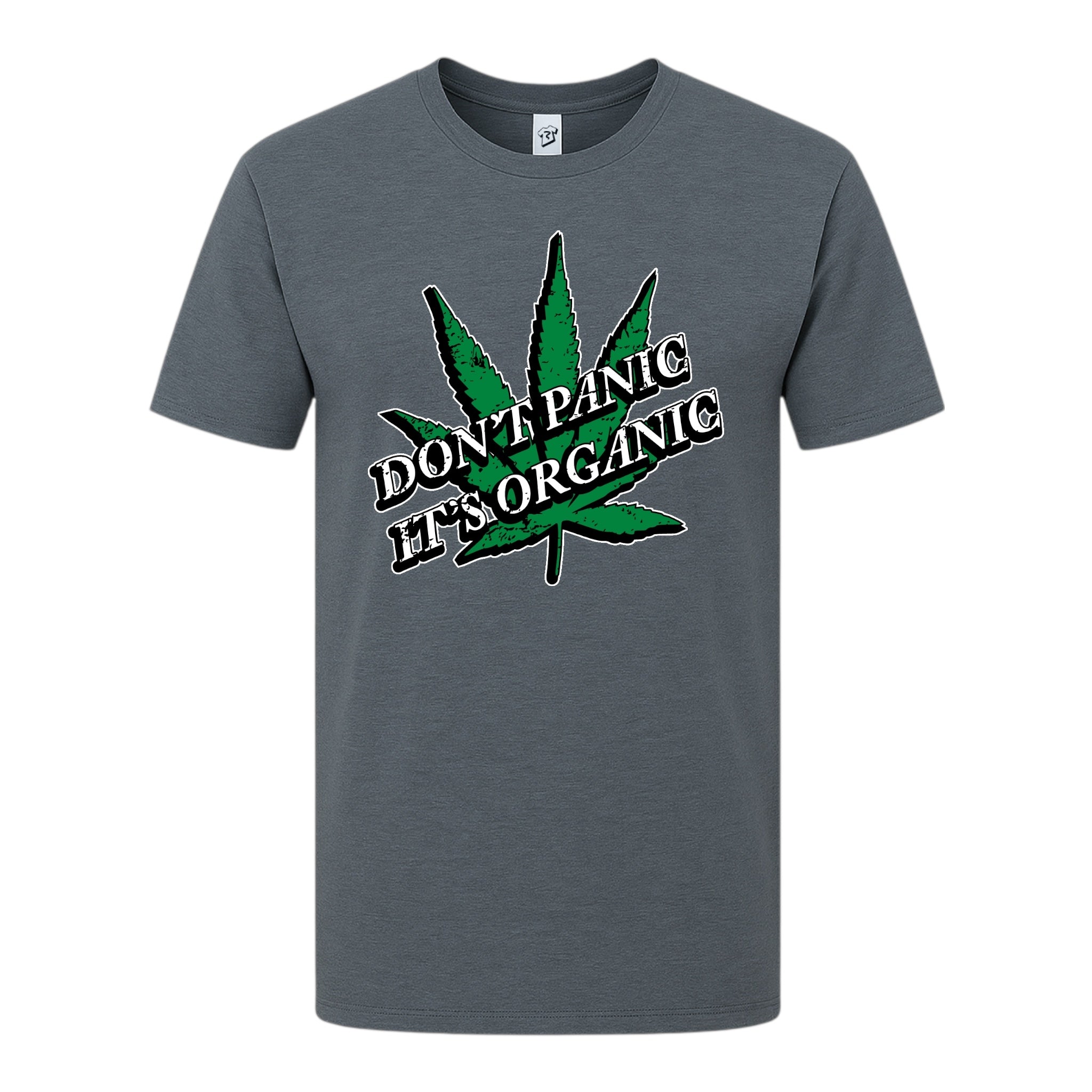 Tees Club graphic tee Don't Panic It's Organic - Premium Tee Black Size 2XL detail