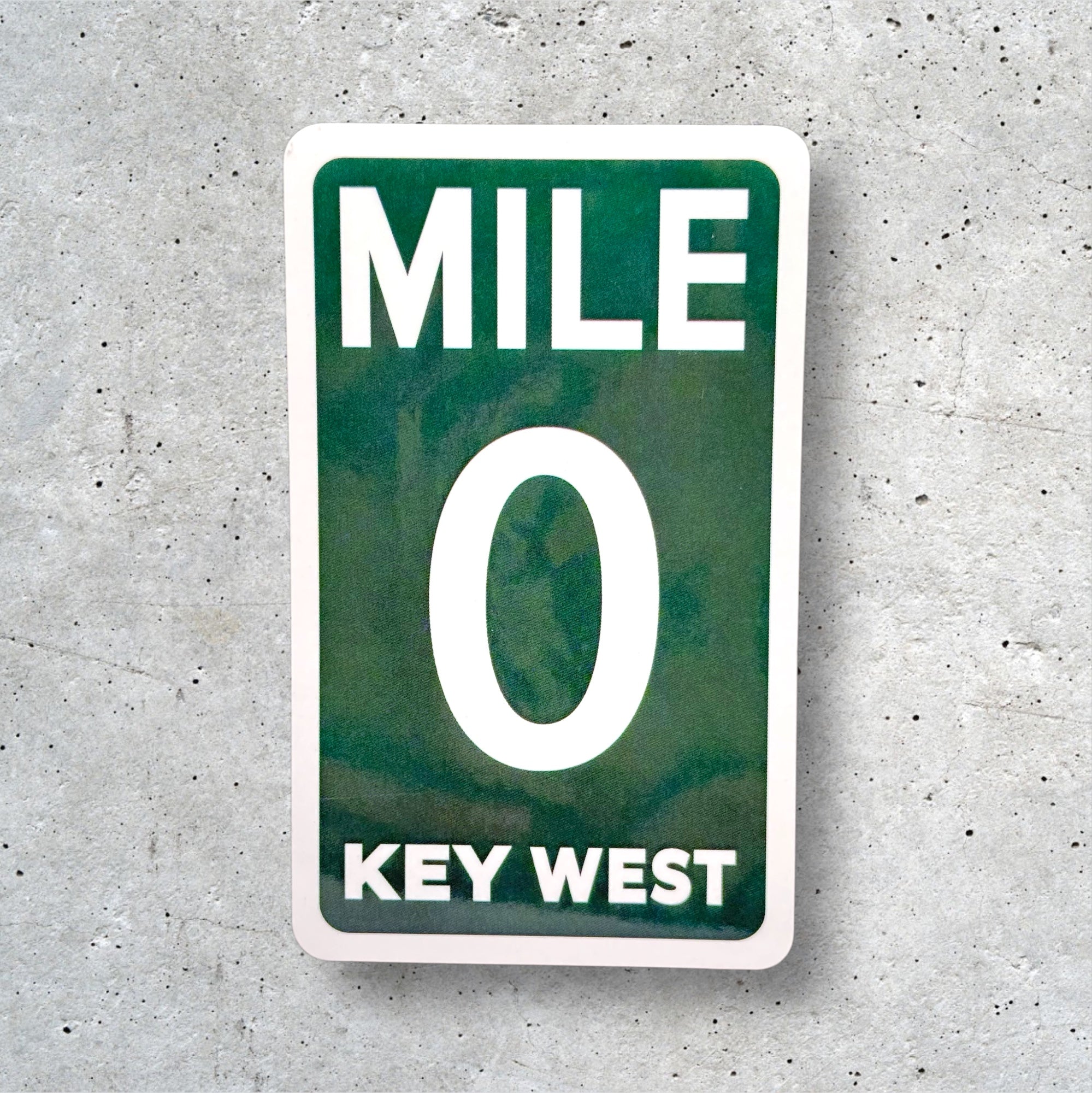 Tees Club vinyl sticker pack Mile 0 - Sticker (4" x 3") X3 pack detail