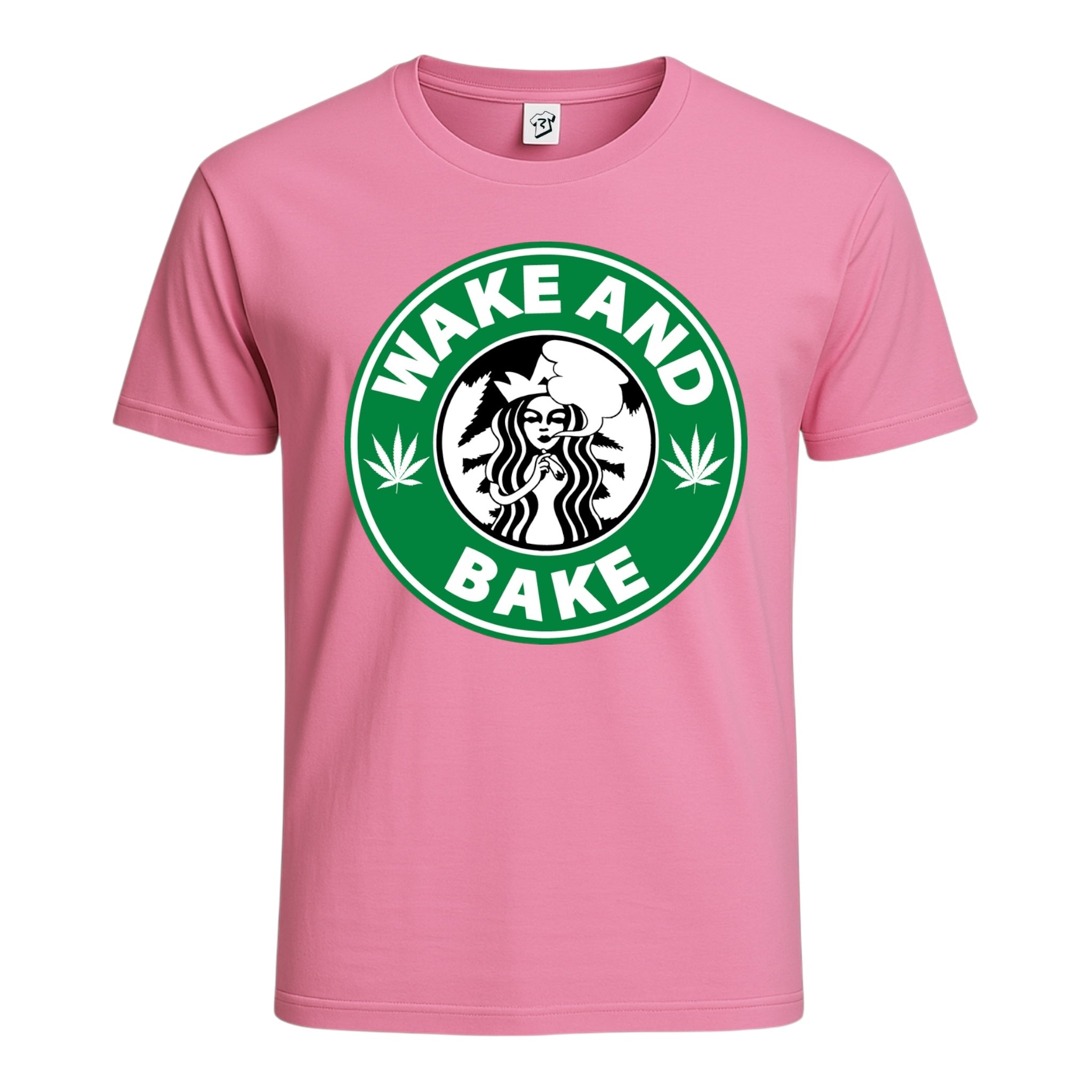 Tees Club graphic tee Wake N' Bake - Cotton Tee Navy Size L detail