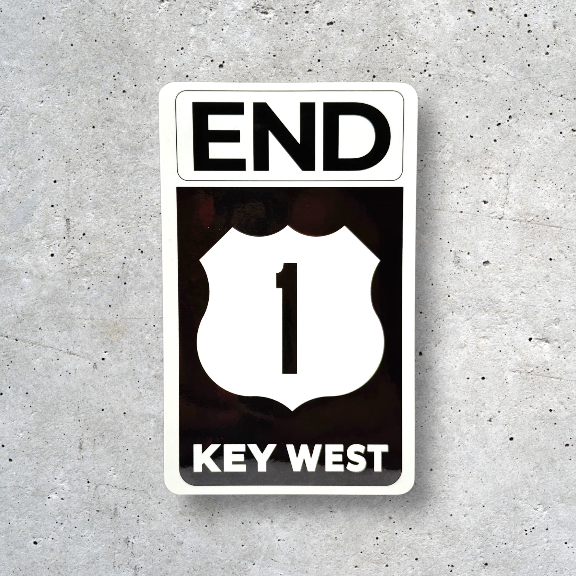 Tees Club vinyl sticker pack The End (US 1) - Sticker (4" x 3") X3 pack detail