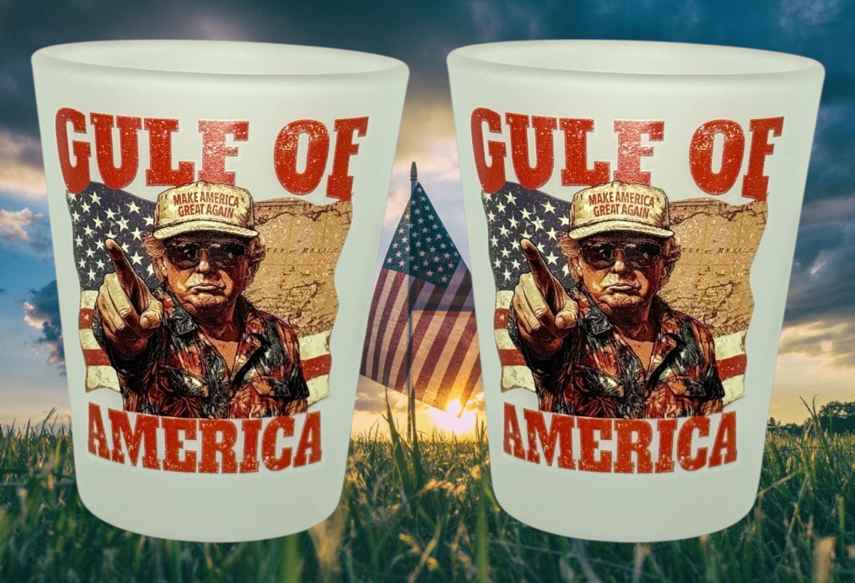 "Gulf of America" Funny Shot Glass