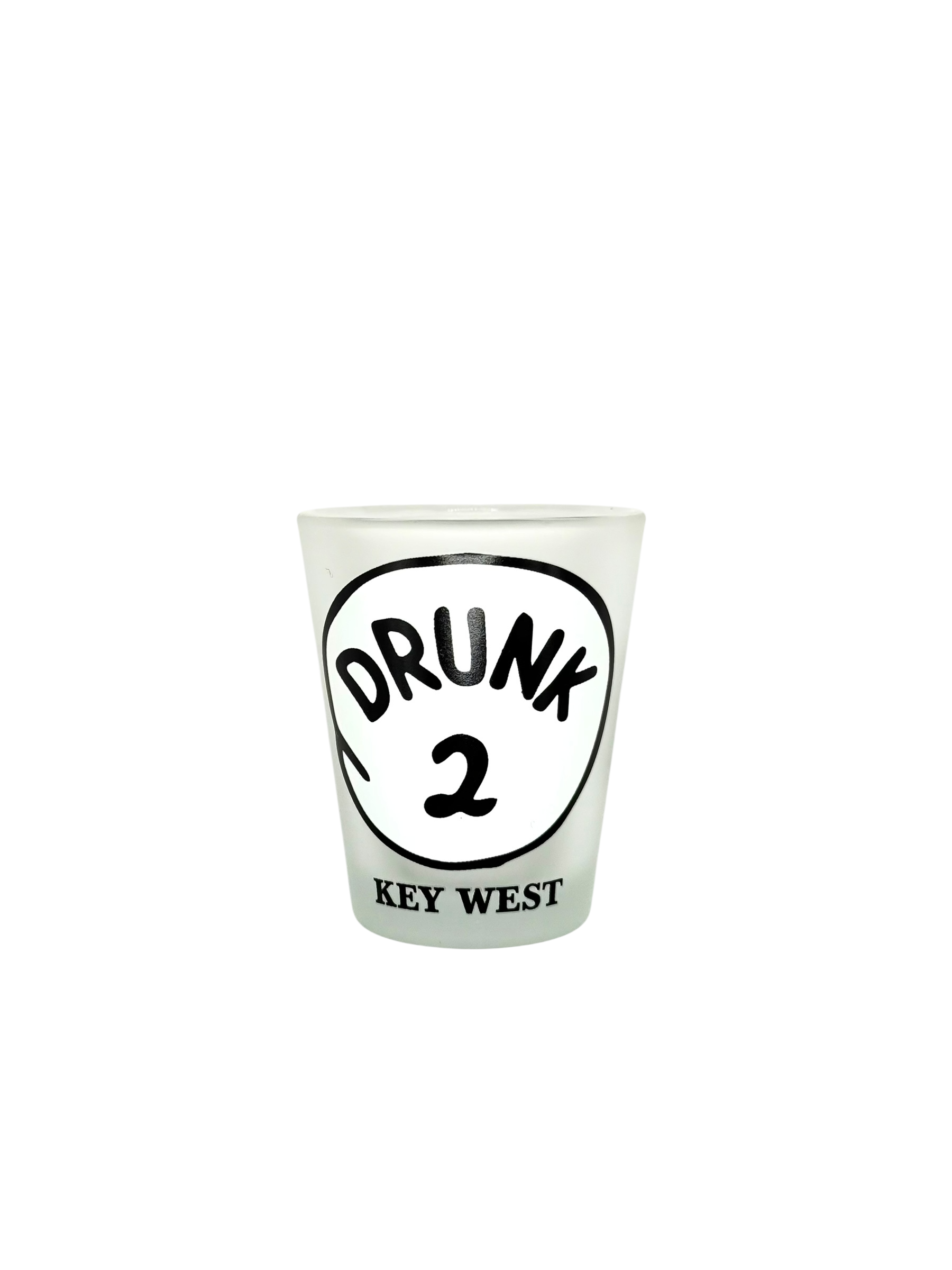 Tees Club shot glass set Drunk 1, 2, 3 - Funny Shot Glasses KW detail