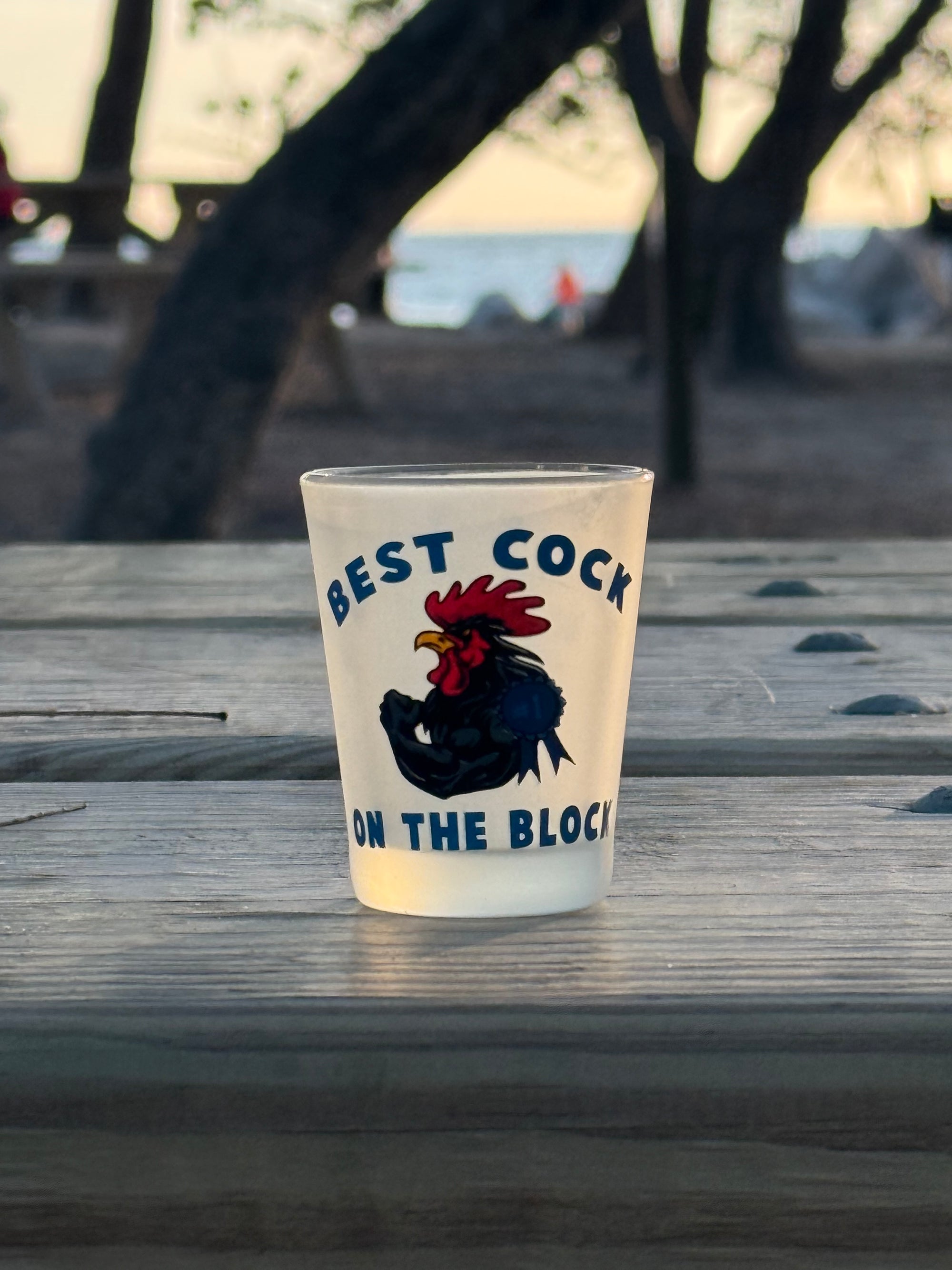 "Best Cock on the Block" Funny Shot Glass