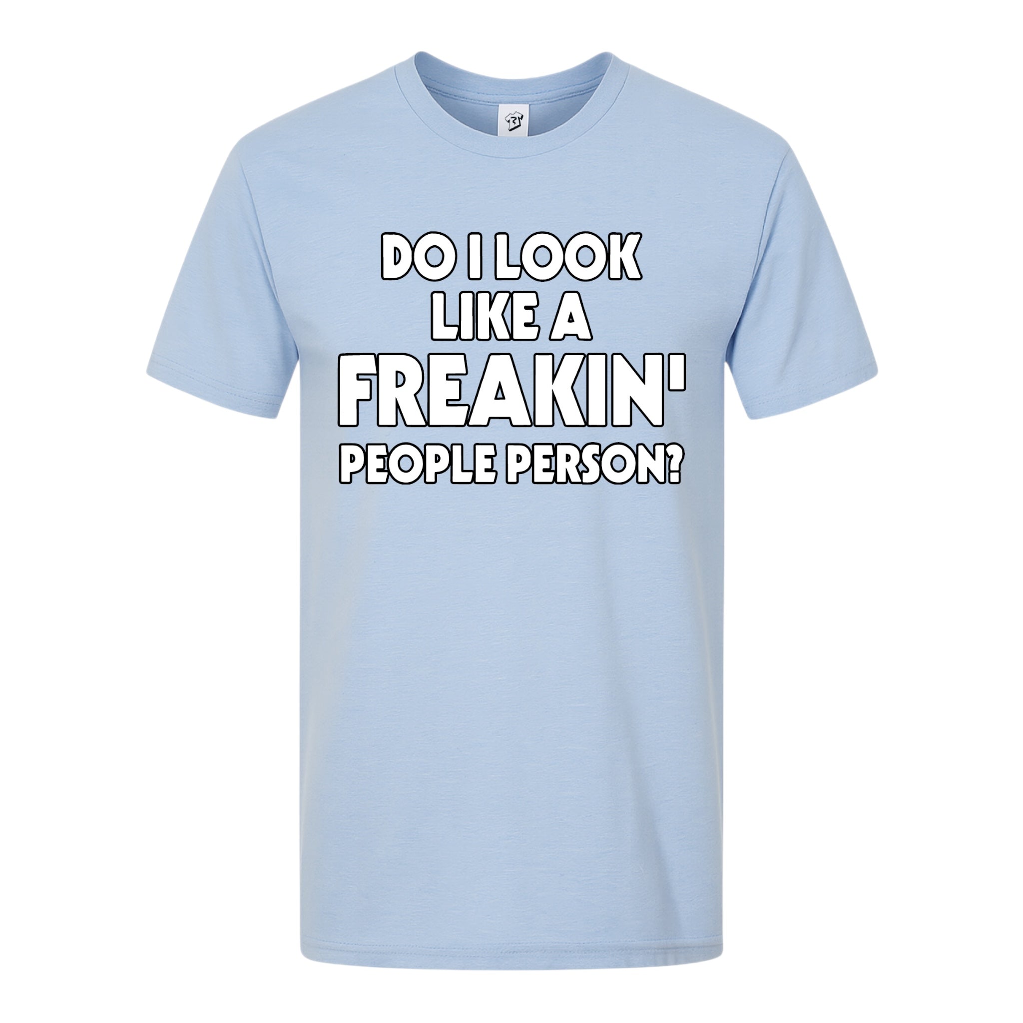 Tees Club graphic tee Do I Look Like a Freakin' People Person? - Premium Tee Black Size L detail