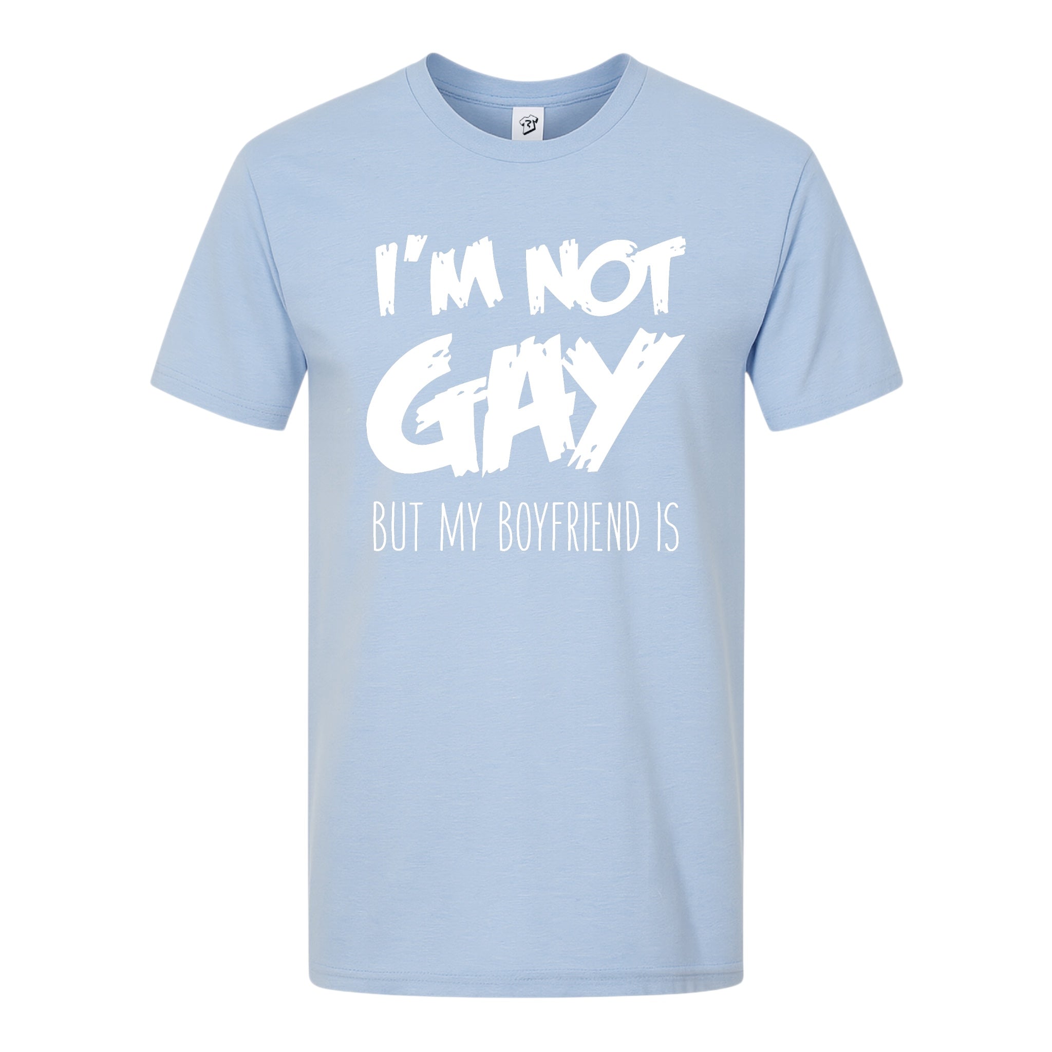 Tees Club graphic tee I'm Not Gay But My Boyfriend Is - Premium Tee Black Size M detail