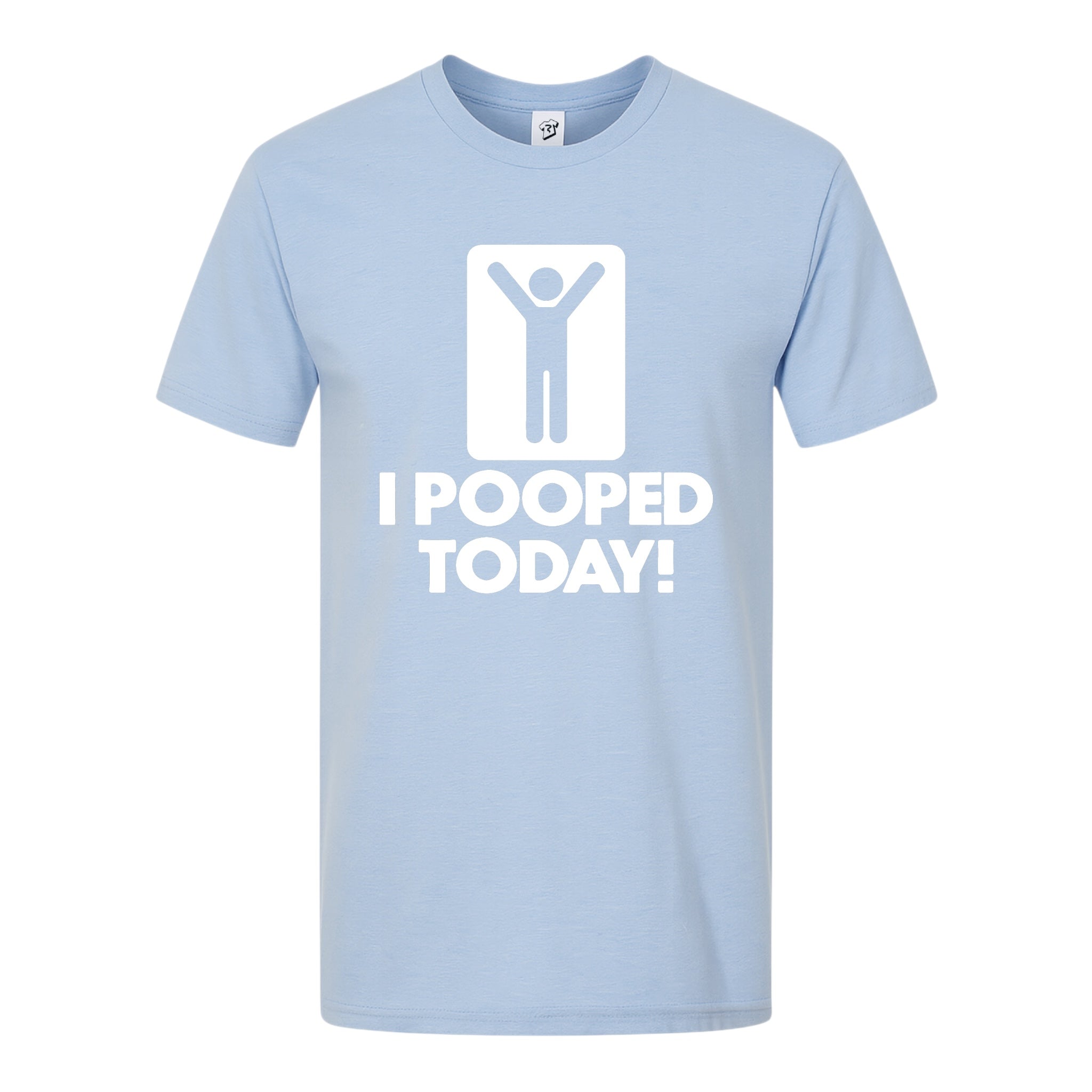 Tees Club graphic tee I Pooped Today - Premium Tee Black Size L detail