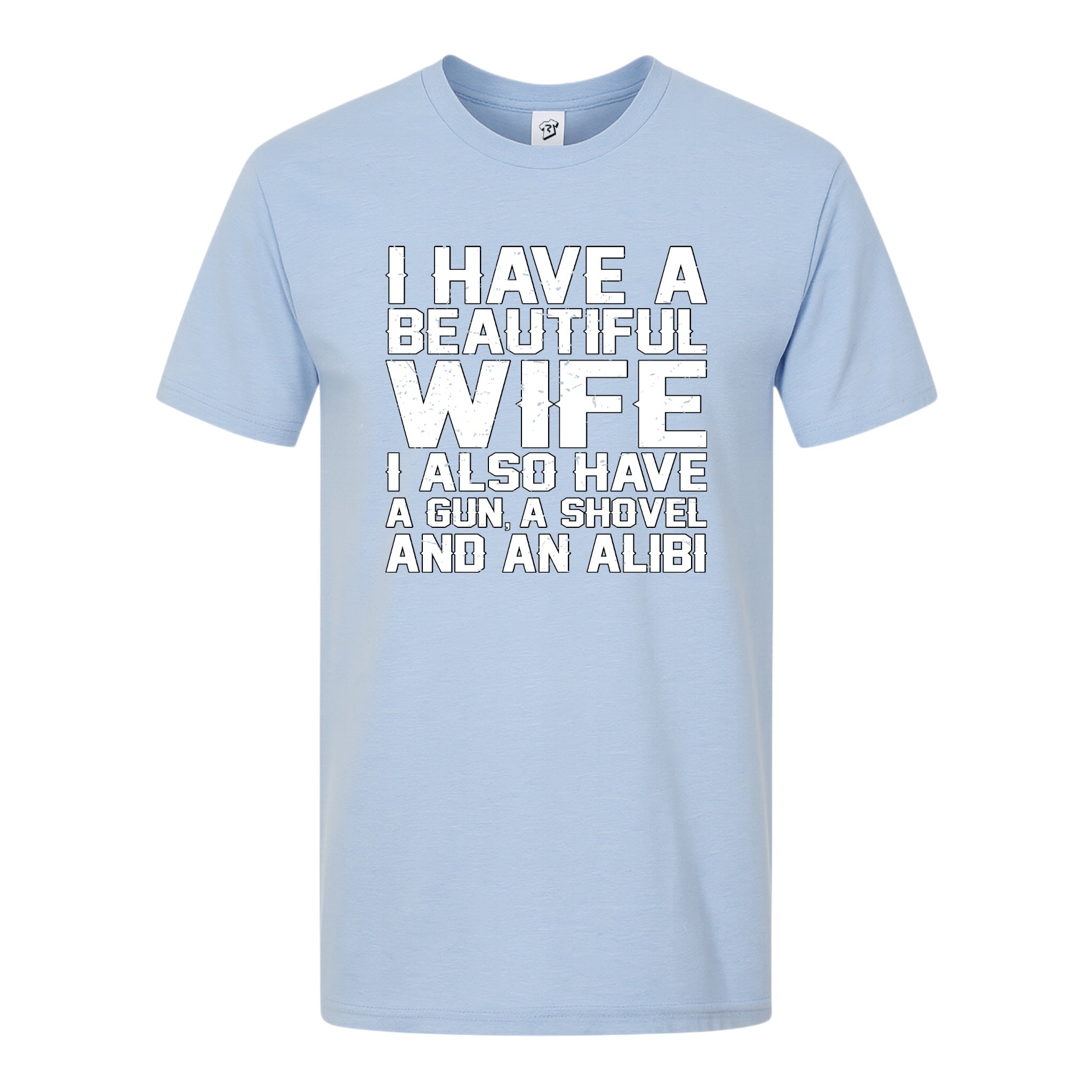 Tees Club graphic tee I Have a Beautiful Wife - Premium Tee Black Size L detail