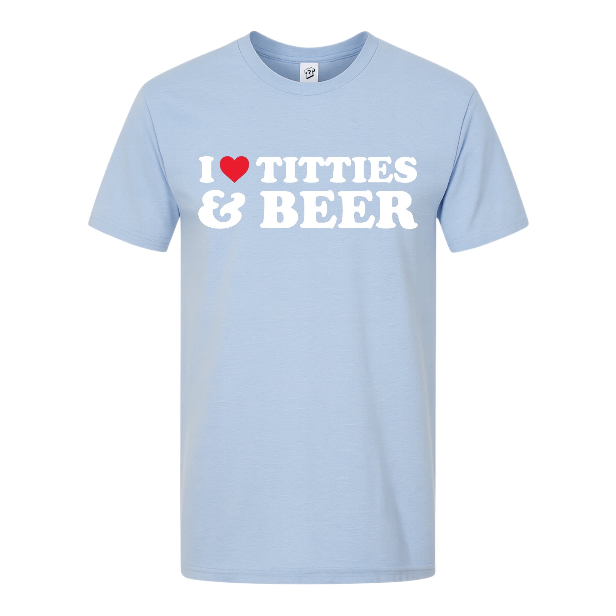 Tees Club graphic tee I Love Titties & Beer - Premium Tee Black Size M detail