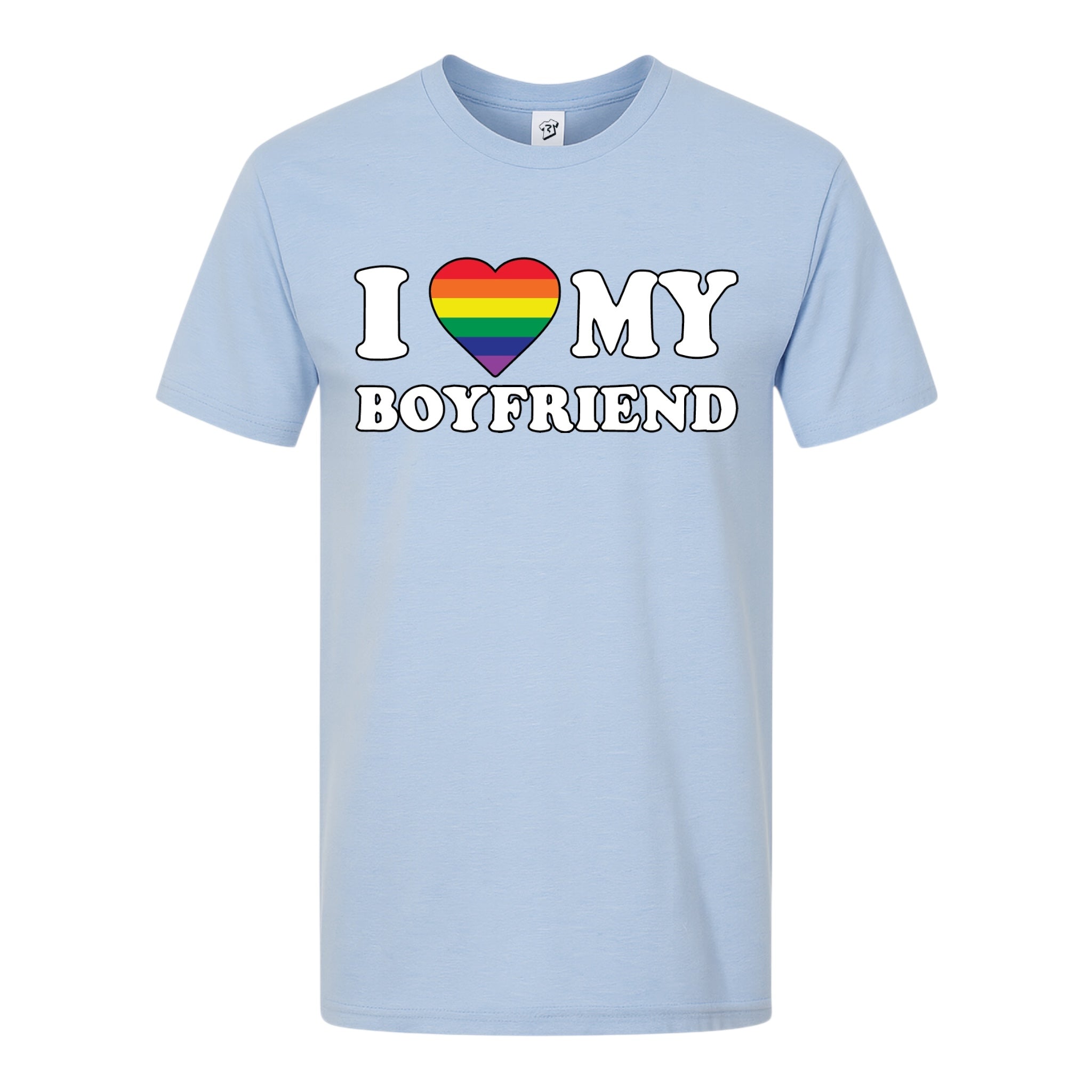 Tees Club graphic tee I Love My Boyfriend (Pride) - Premium Tee Black Size M detail