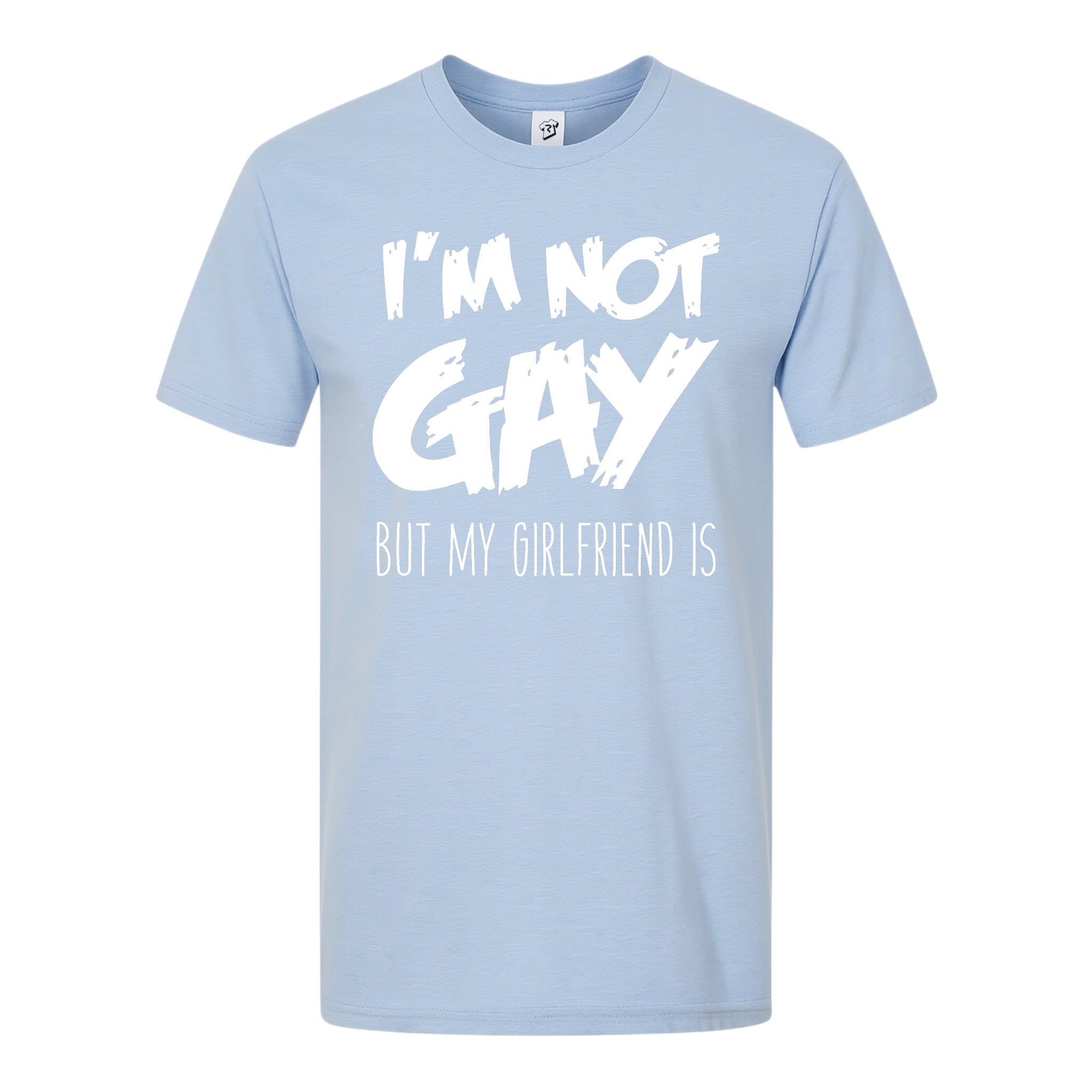Tees Club graphic tee I'm Not Gay But My Girlfriend Is - Premium Tee Black Size M detail