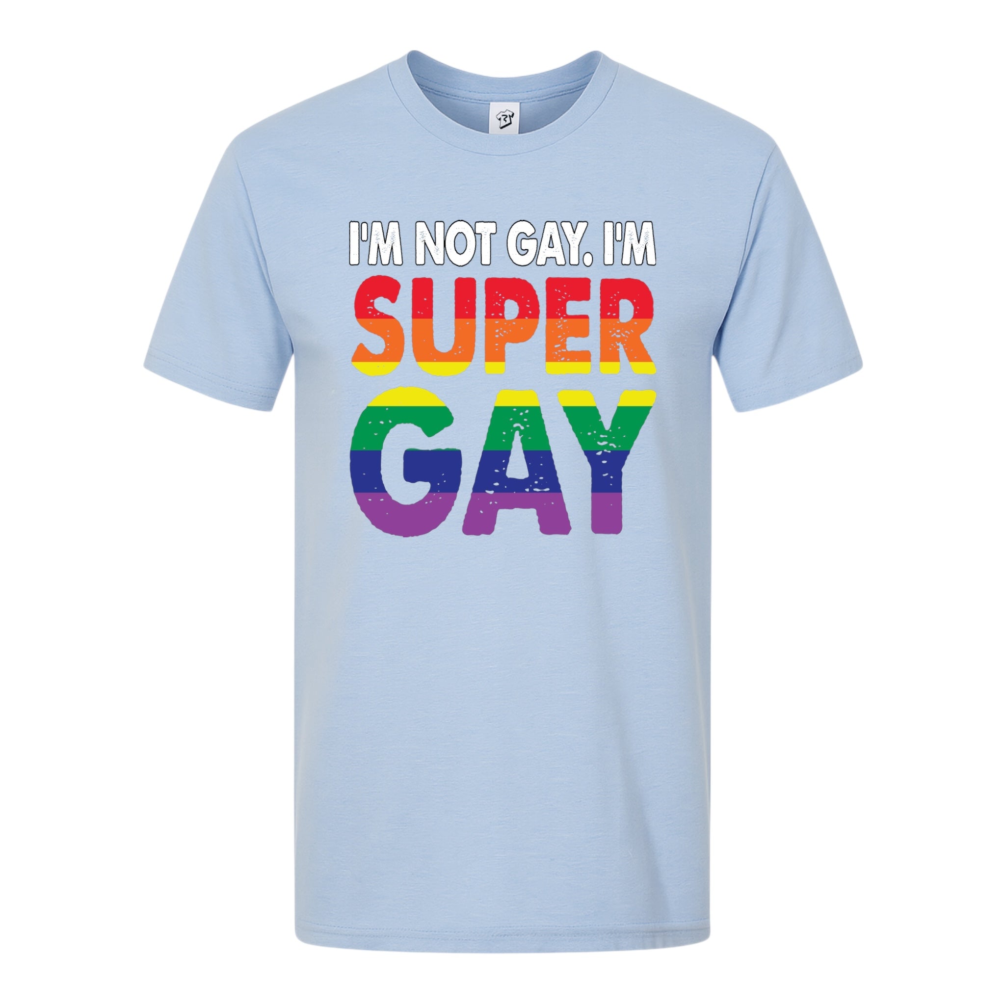 Tees Club graphic tee I'm Not Gay I'm Super Gay - Premium Tee Black Size S front view