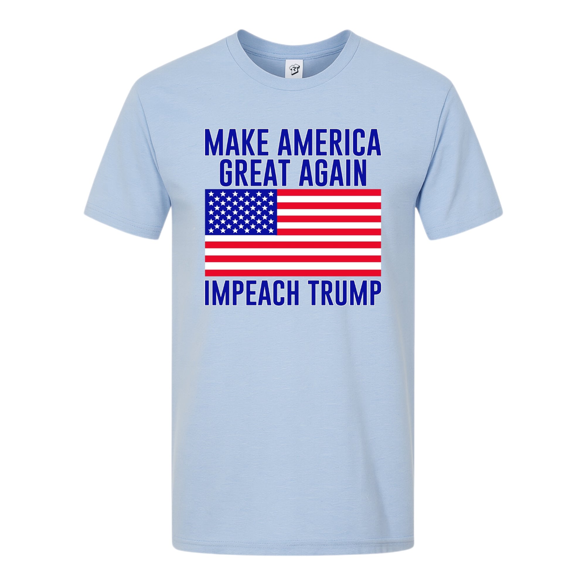 Tees Club graphic tee Impeach Trump - Premium Tee Black Size S front view