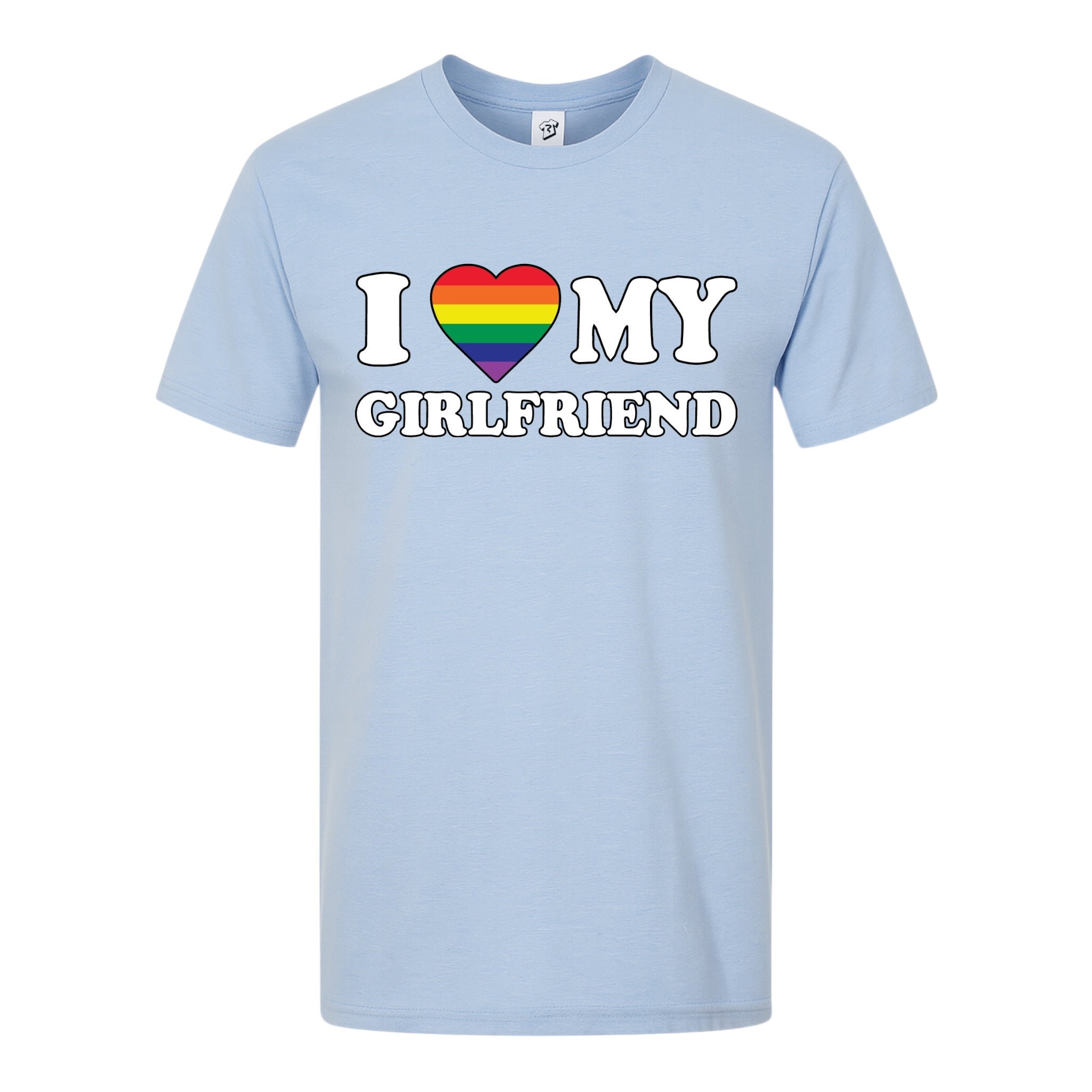 Tees Club graphic tee I Love My Girlfriend (Pride) - Premium Tee Black Size M detail