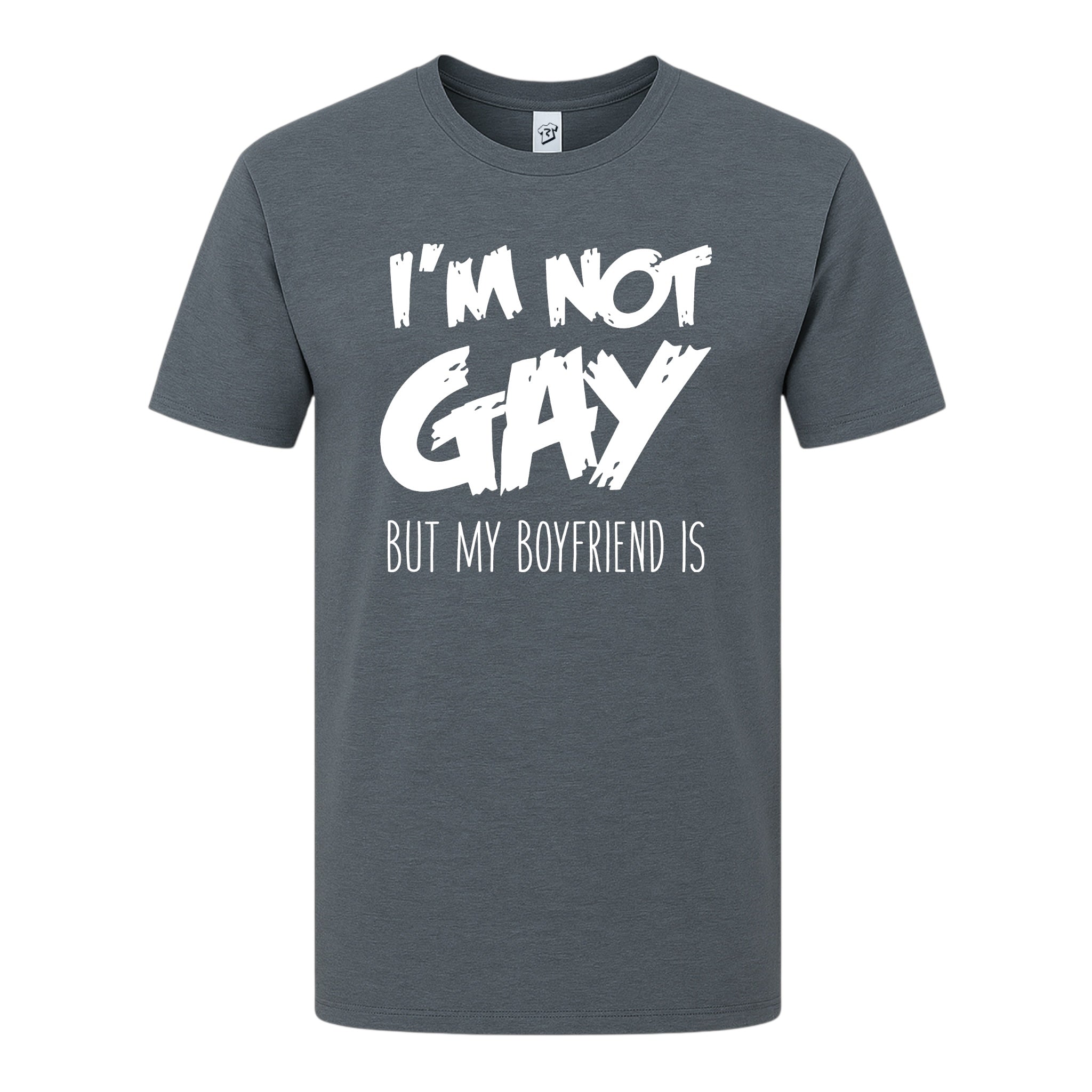 Tees Club graphic tee I'm Not Gay But My Boyfriend Is - Premium Tee Black Size M detail