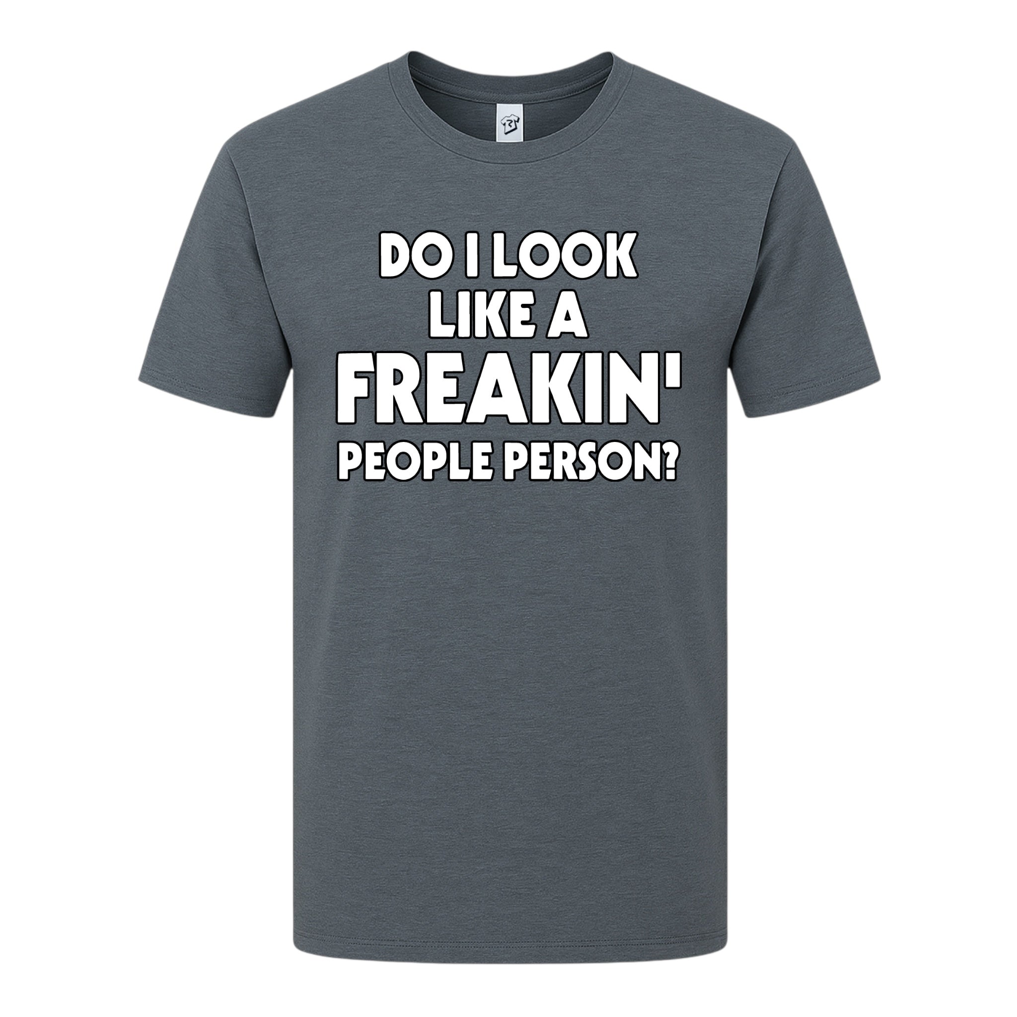 Tees Club graphic tee Do I Look Like a Freakin' People Person? - Premium Tee Black Size M detail