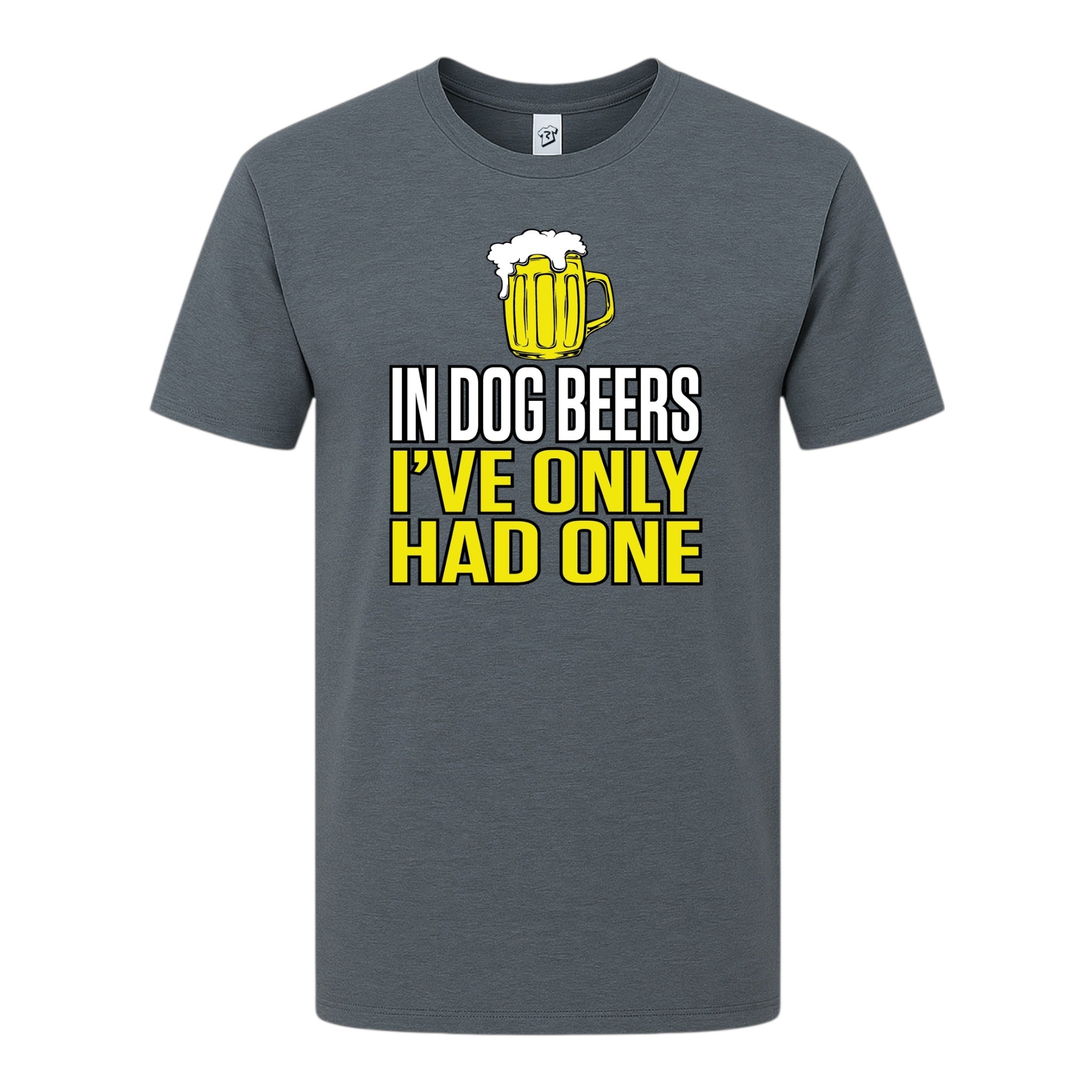 Tees Club graphic tee In Dog Beers I've Only Had One - Premium Tee Black Size M detail