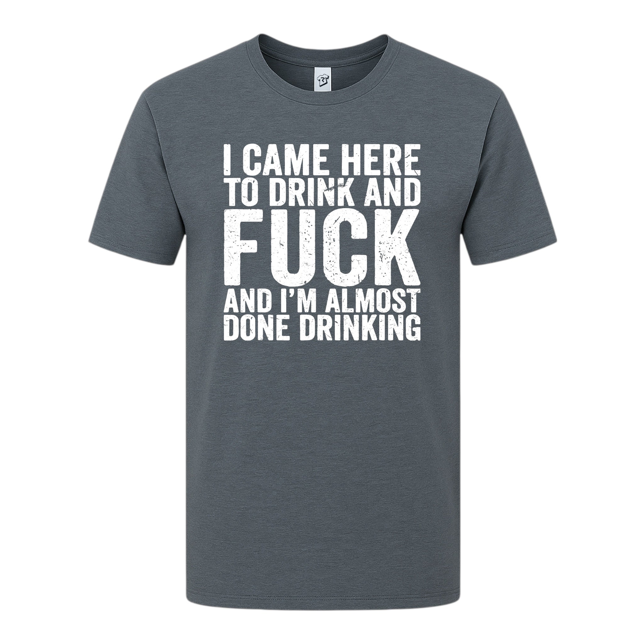 Tees Club graphic tee I Came Here to Drink and Fuck - Premium Tee Black Size M detail