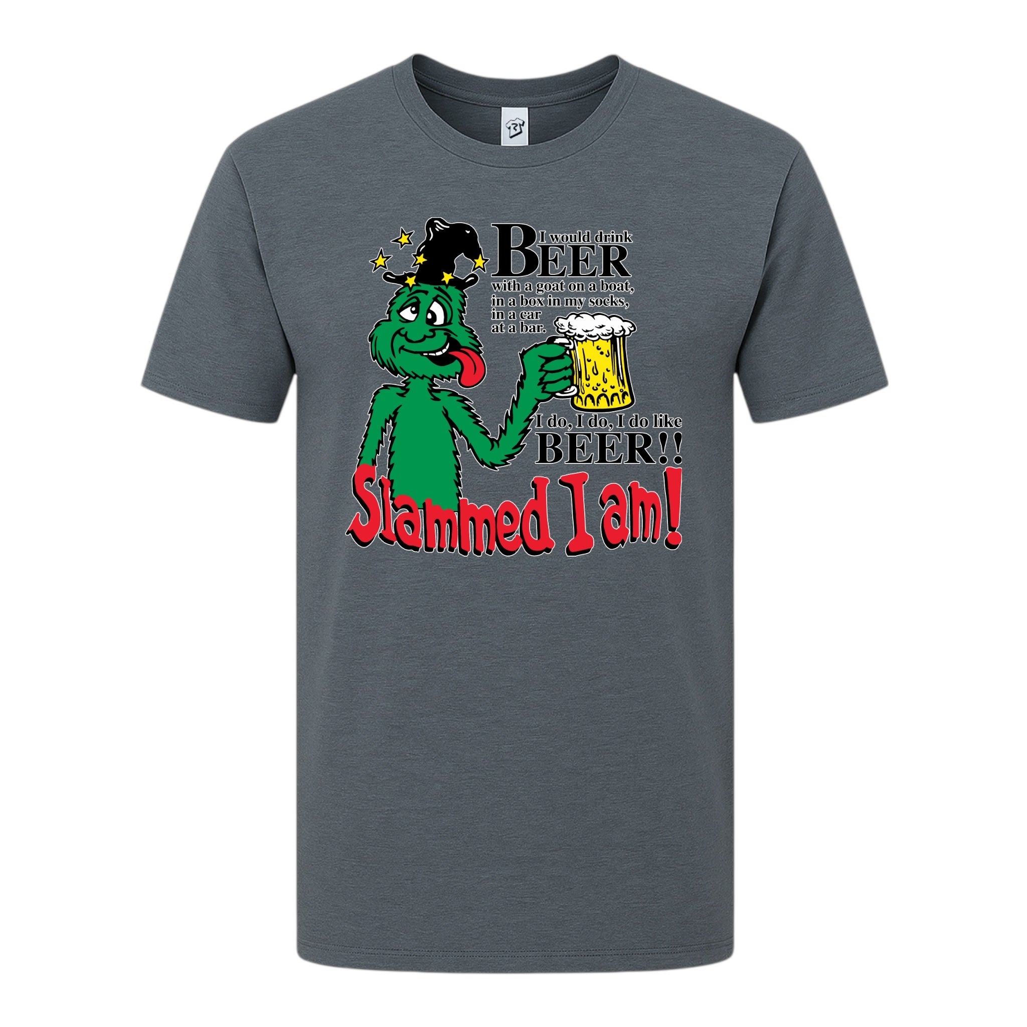 Tees Club graphic tee Slammed I Am Beer - Premium Tee Black Size M detail