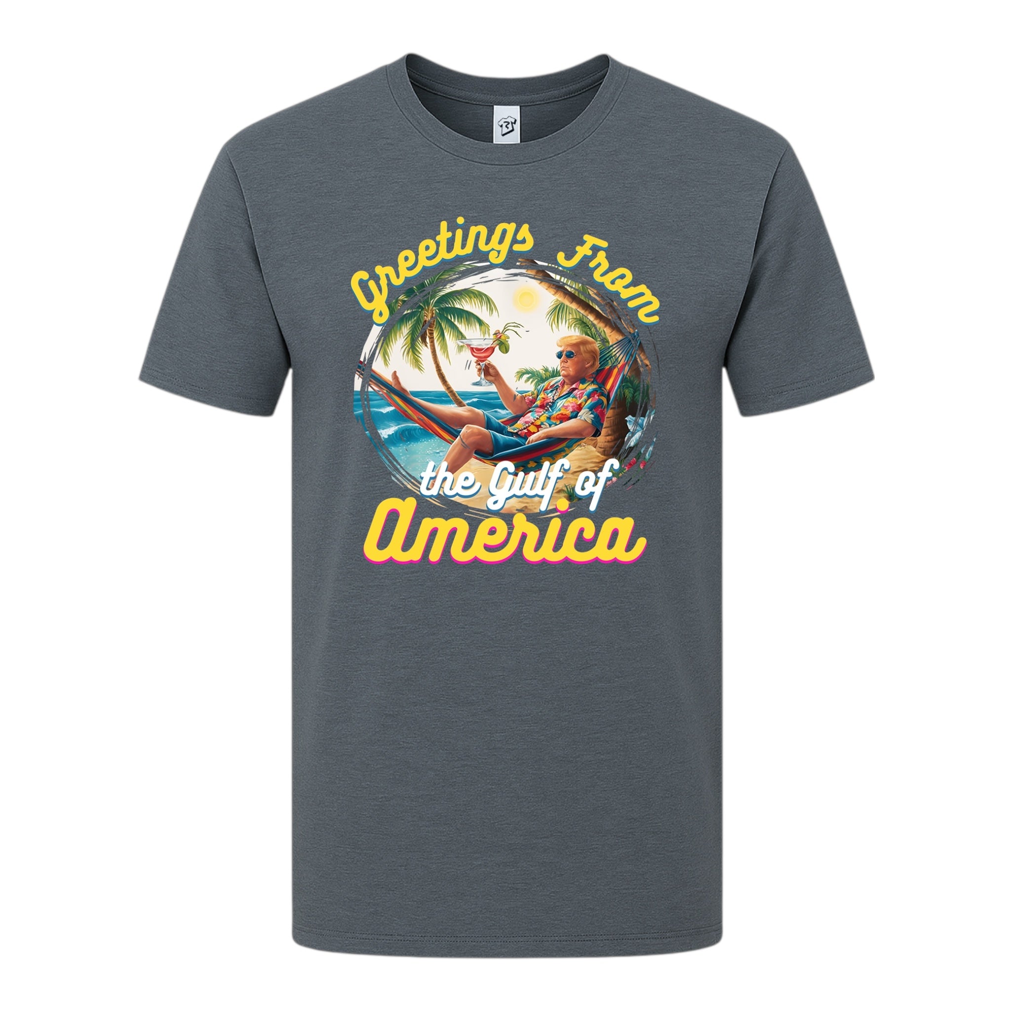 Tees Club graphic tee Greetings From Gulf of America - Premium Tee Black Size M detail