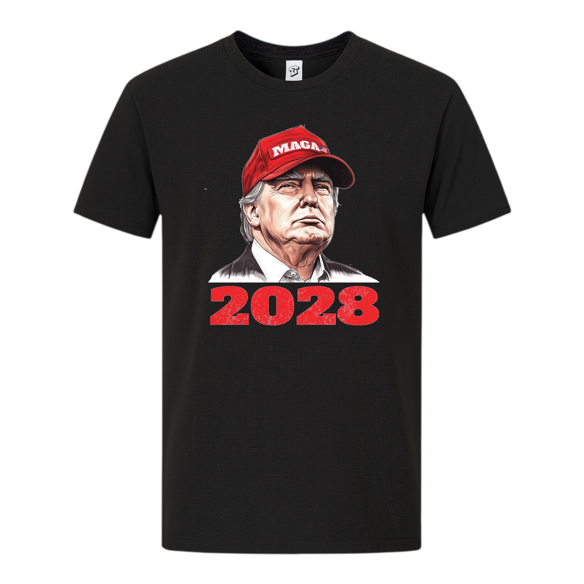Tees Club graphic tee Trump 2028 - Premium Tee Black Size S back view